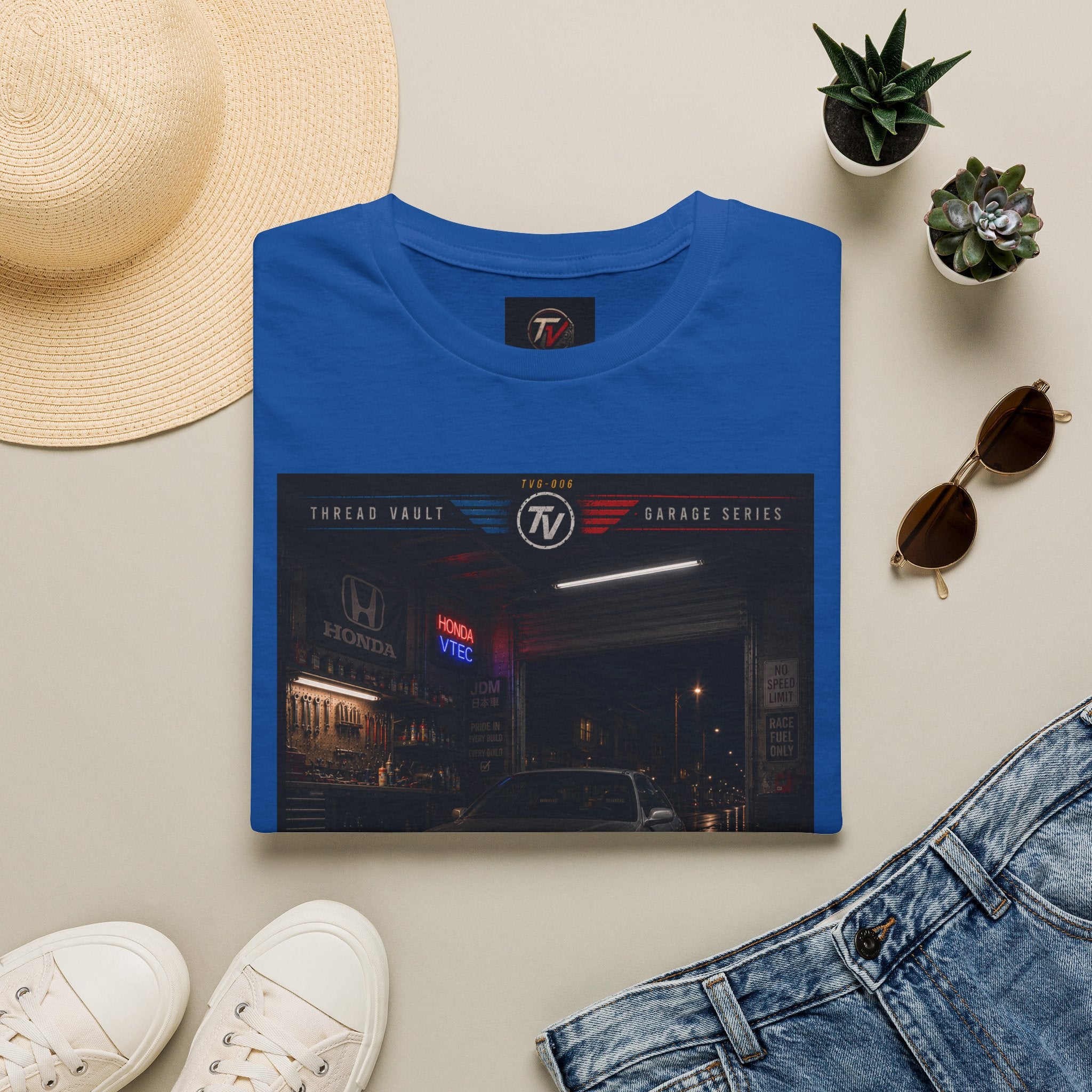 True Racers Come Out at Night | Garage Series | TVG-006 | Premium Graphic Tee