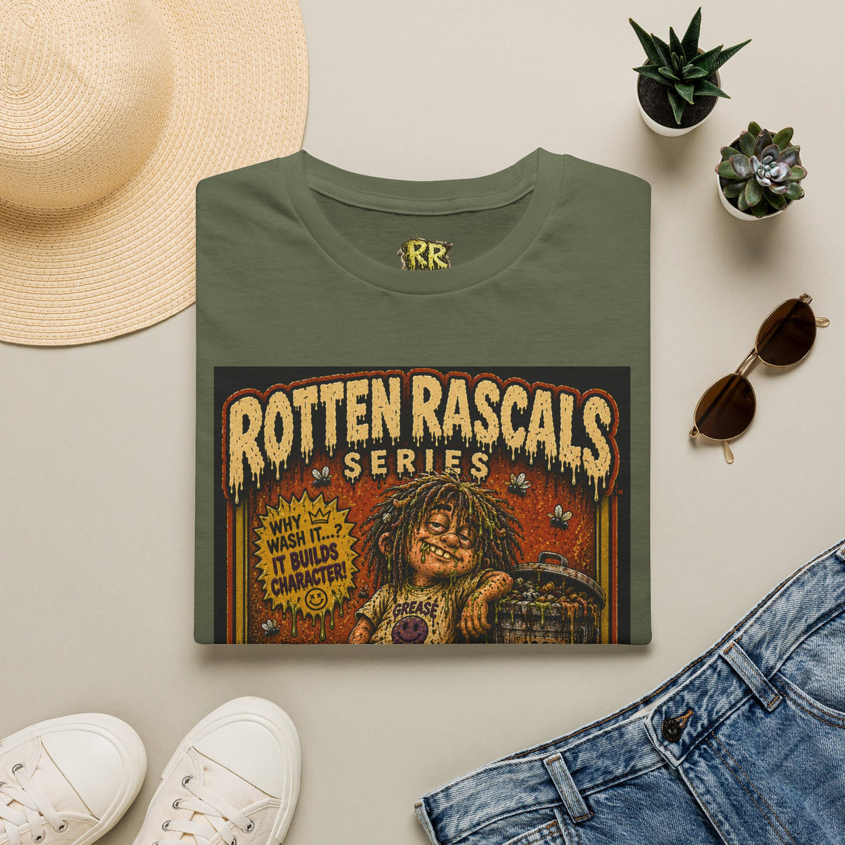 Greasy Greg | Rotten Rascals Series | RR-003 | Premium Graphic Tee
