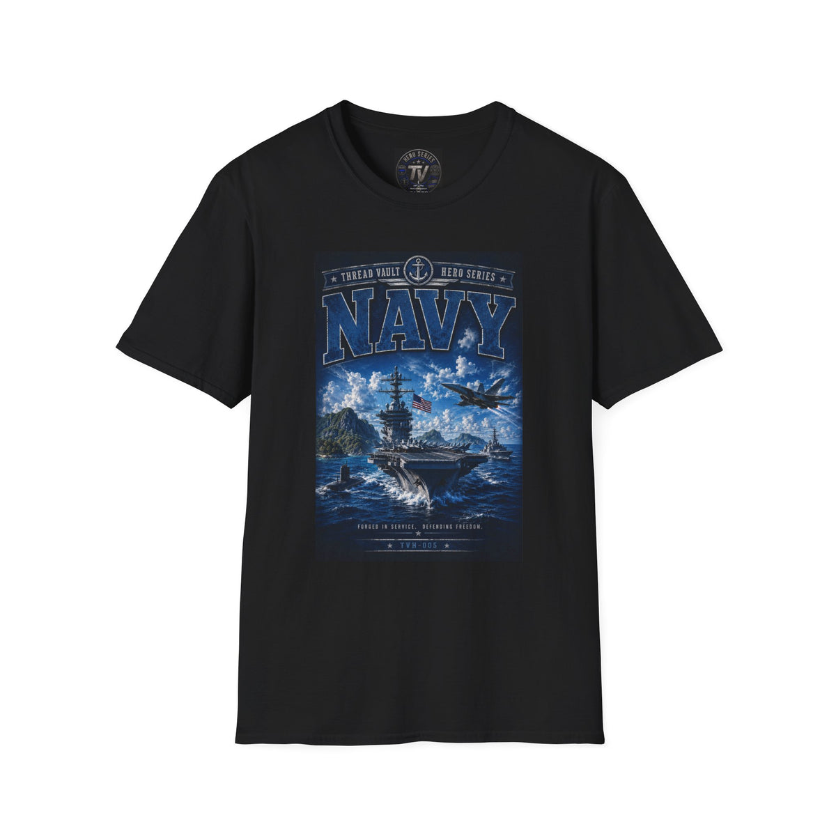 NAVY / HERO SERIES / TVH-005 / PREMIUM GRAPHIC TEE
