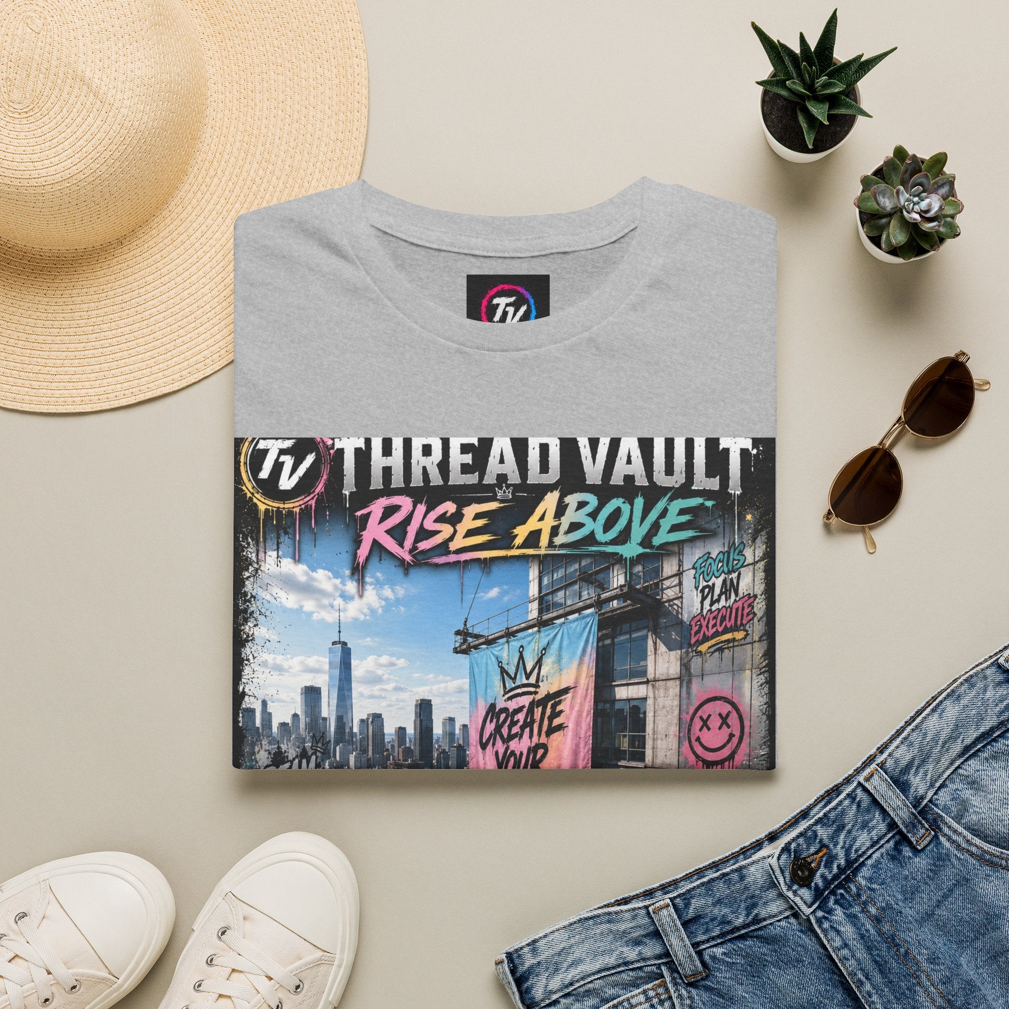 Rise Above | City Canvas Series | CVC-008 | Premium Graphic Tee