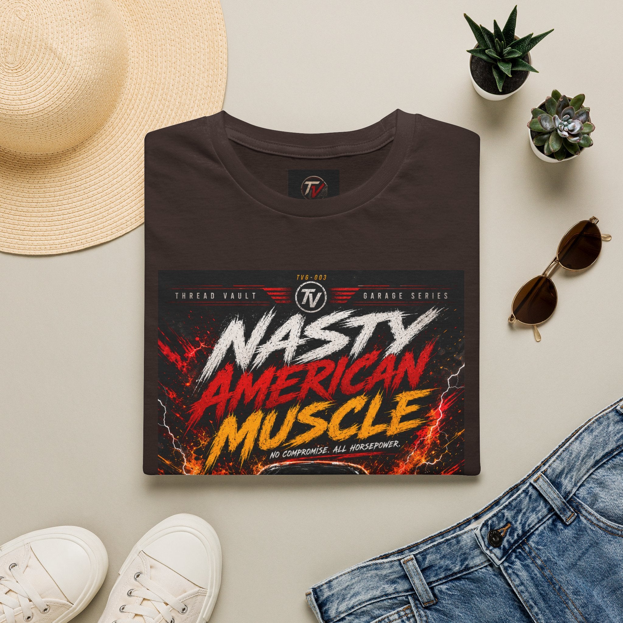 Nasty American Muscle | Garage Series TVG-003 | Premium Graphic Tee