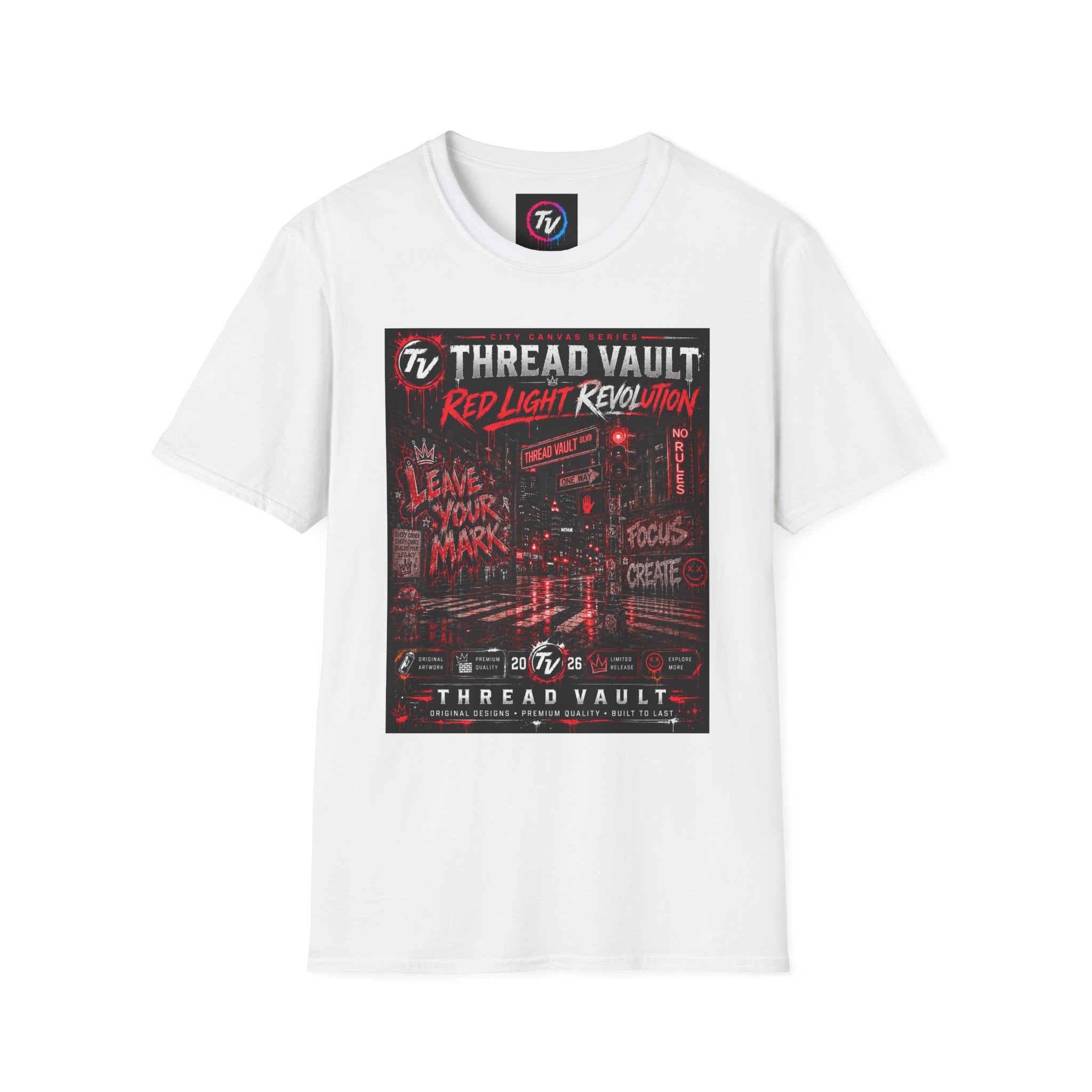 Red Light Revolution | City Canvas Series | CVC-007 | Premium Graphic Tee