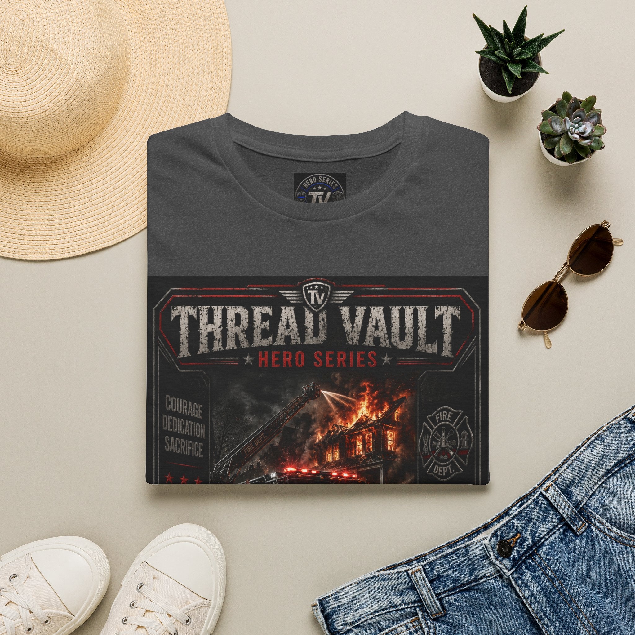 Into the Flames | Hero Series | TVHR-002 | Premium Graphic Tee