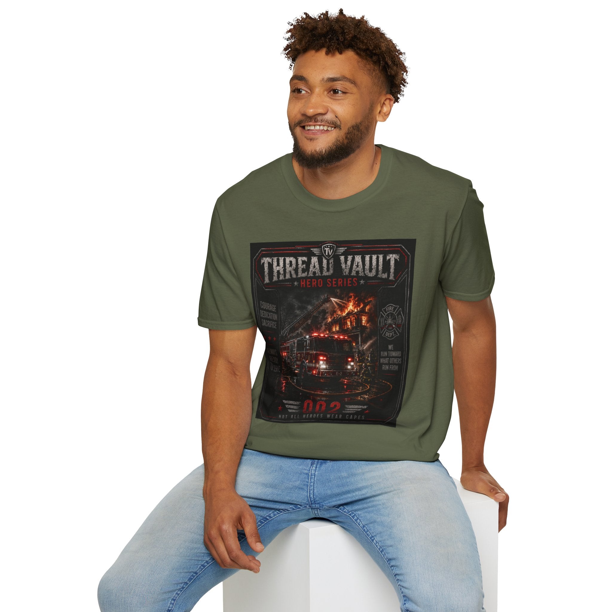 Into the Flames | Hero Series | TVHR-002 | Premium Graphic Tee