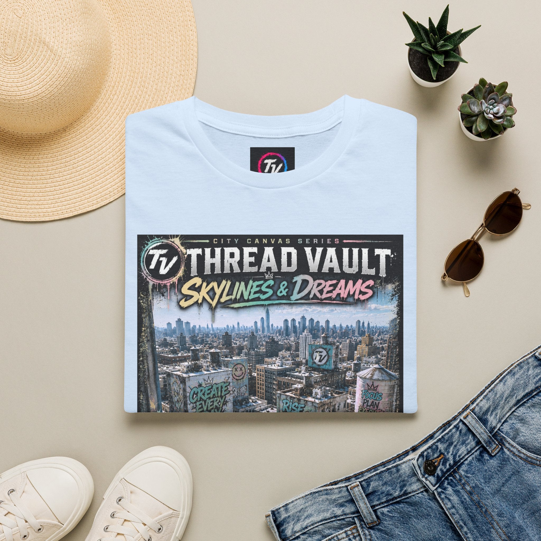 Skylines & Dreams | City Canvas Series | CVC-009 | Premium Graphic Tee