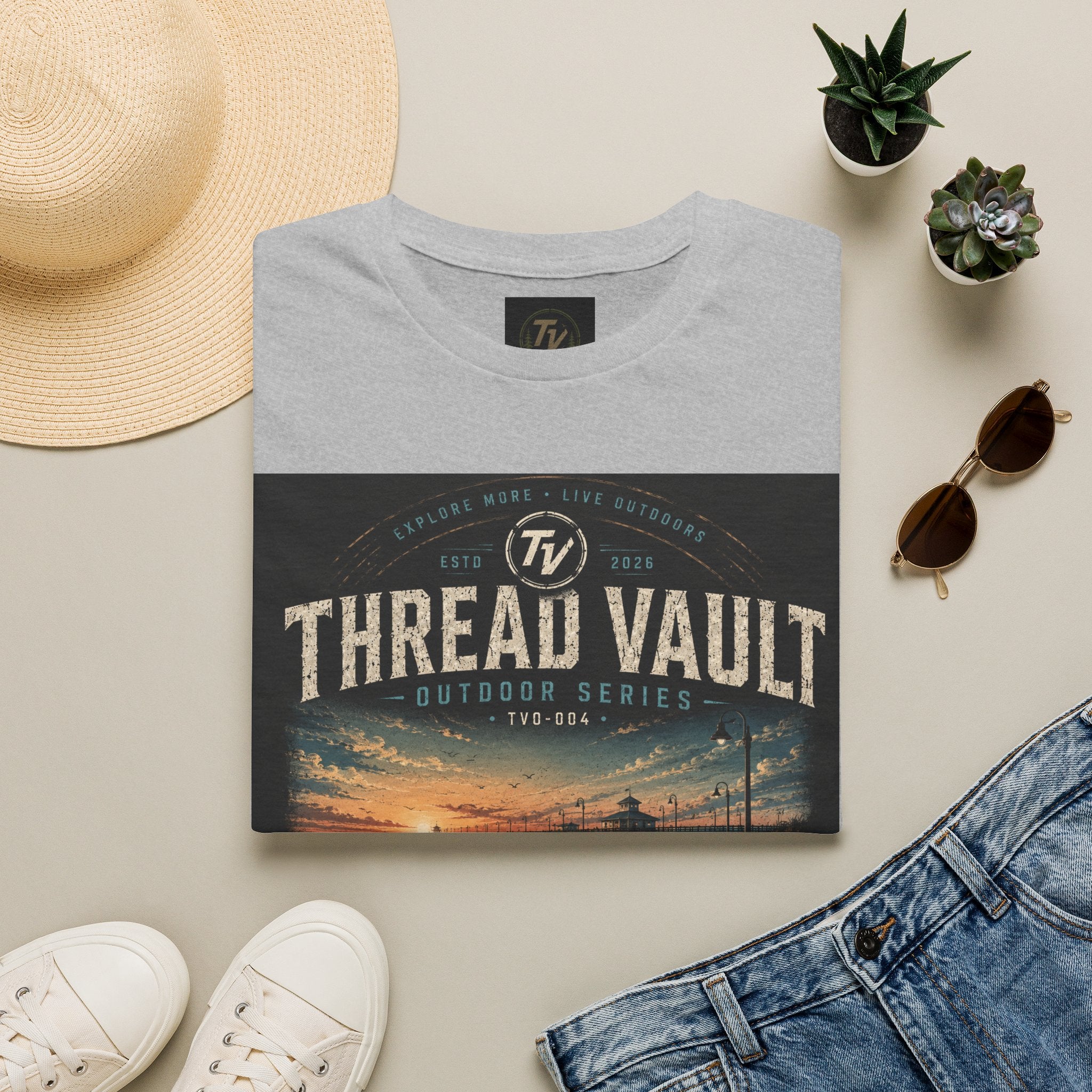 Boardwalk Sunset | Outdoor Series | TVO-004 | Premium Graphic Tee