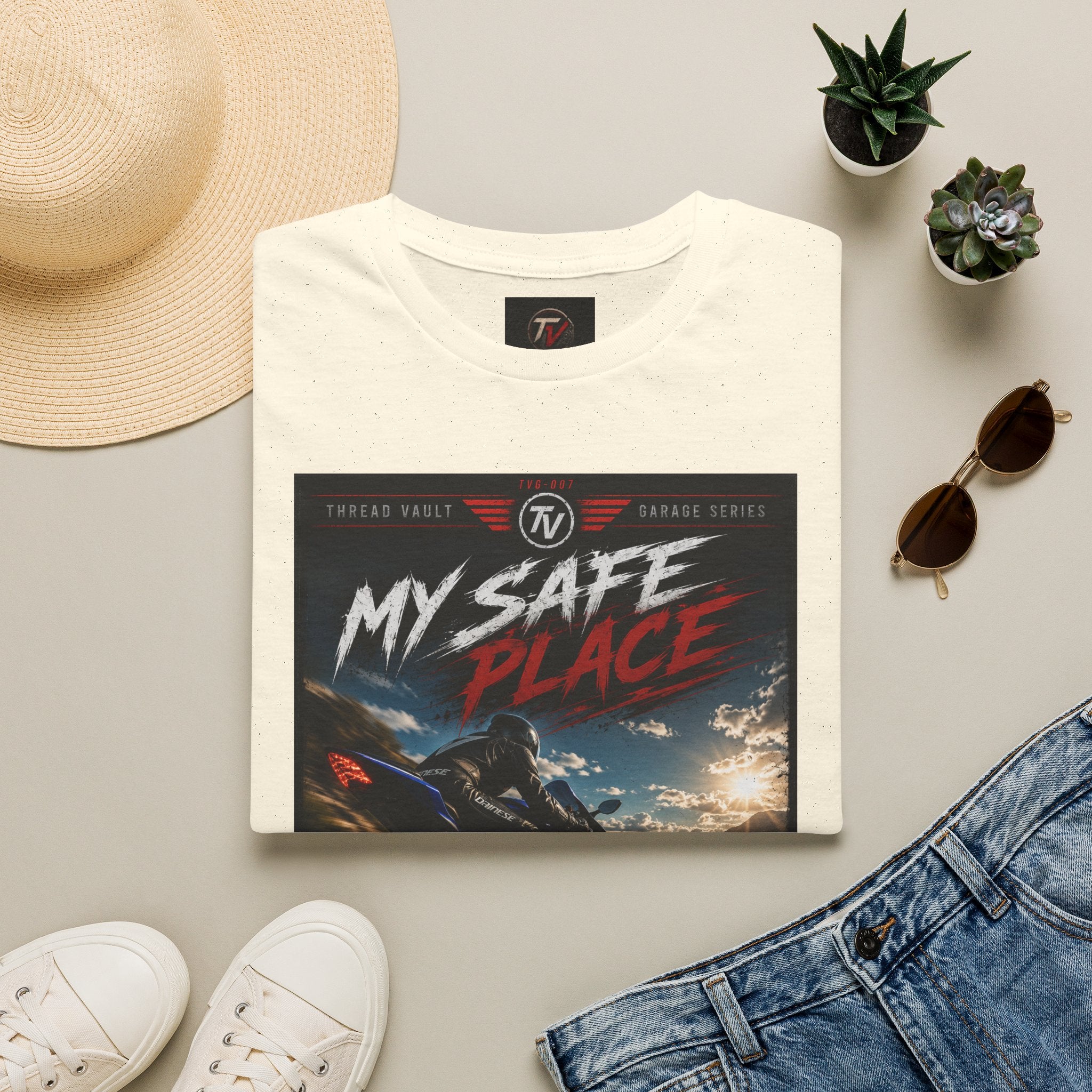 My Safe Place | Garage Series | TVG-007 | Premium Graphic Tee
