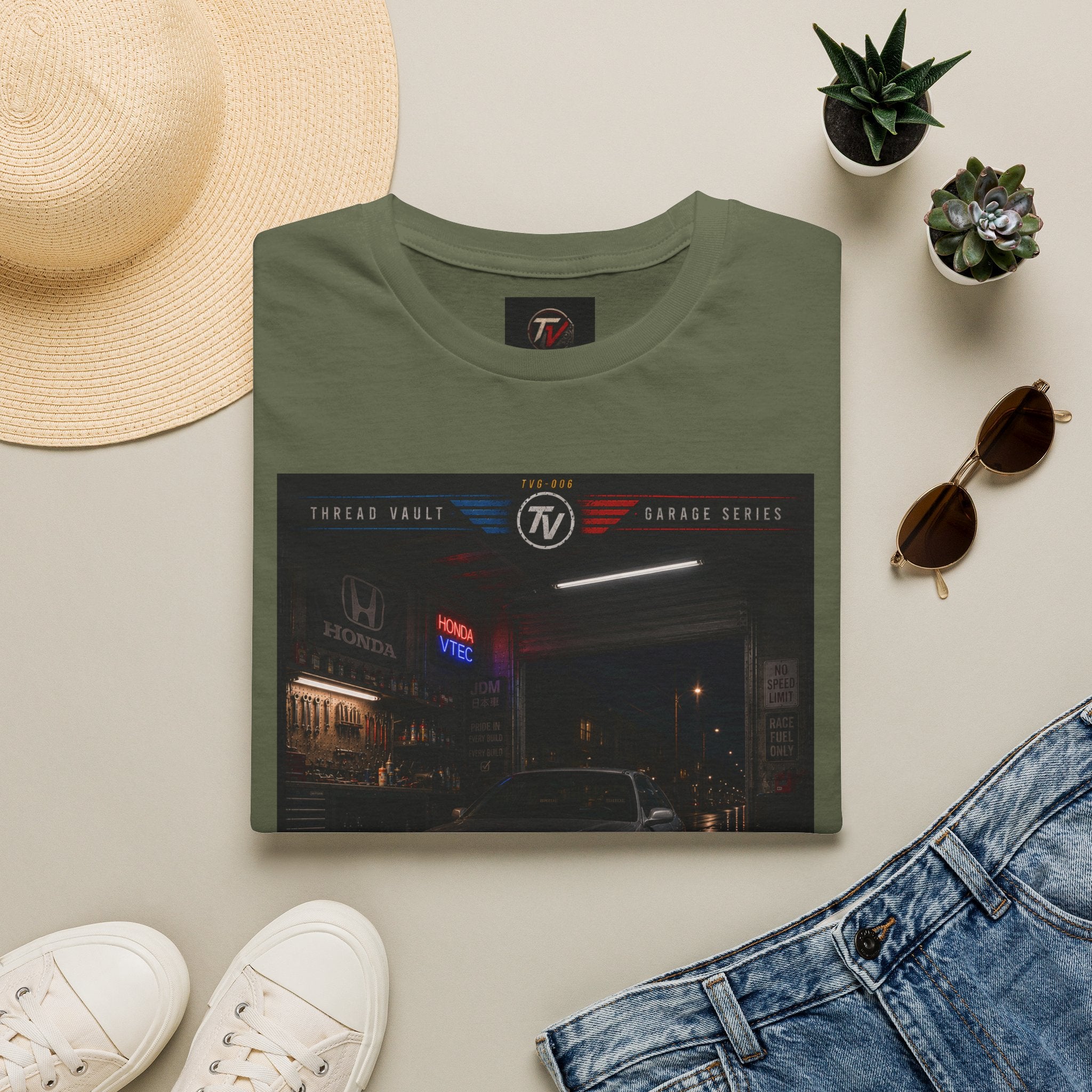 True Racers Come Out at Night | Garage Series | TVG-006 | Premium Graphic Tee