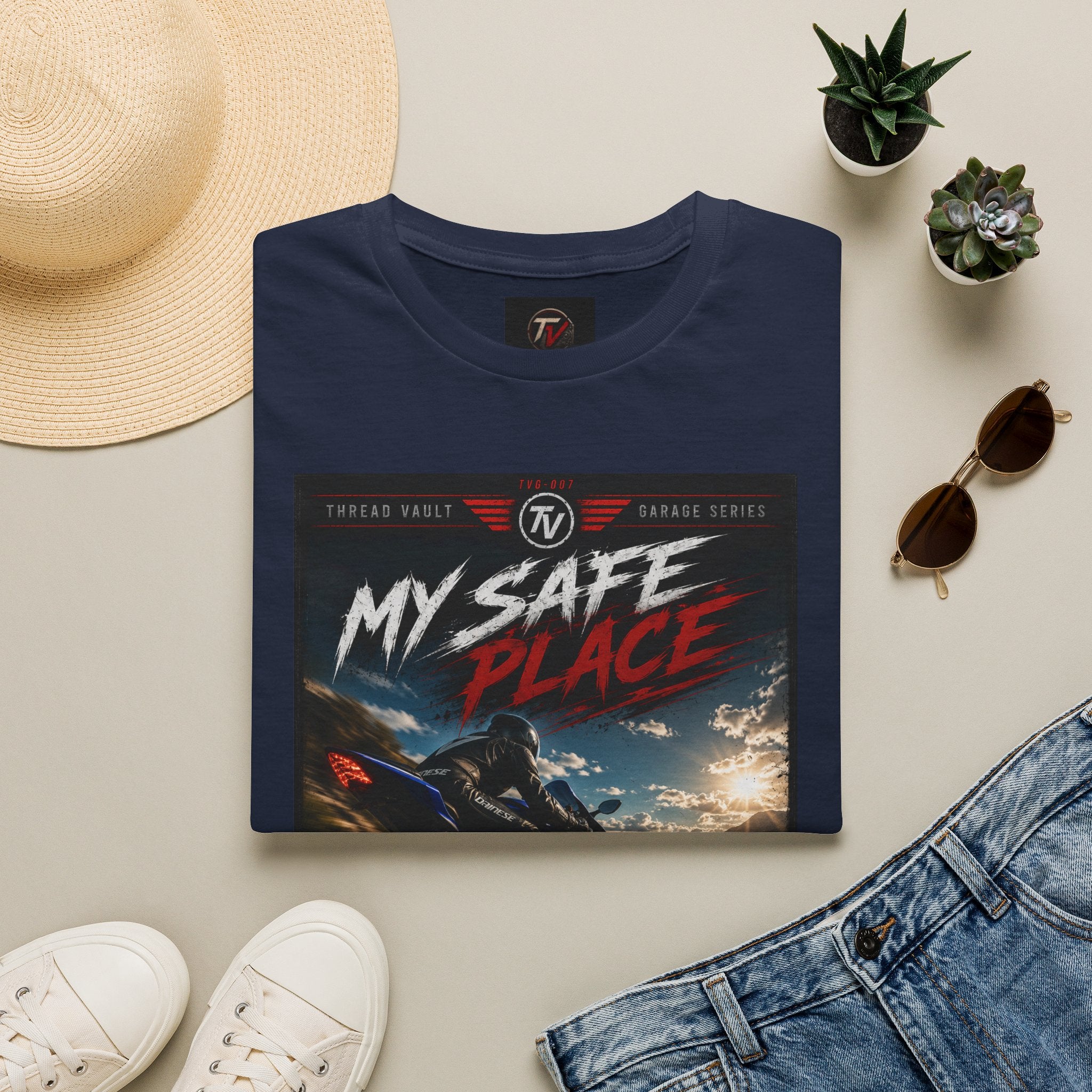 My Safe Place | Garage Series | TVG-007 | Premium Graphic Tee