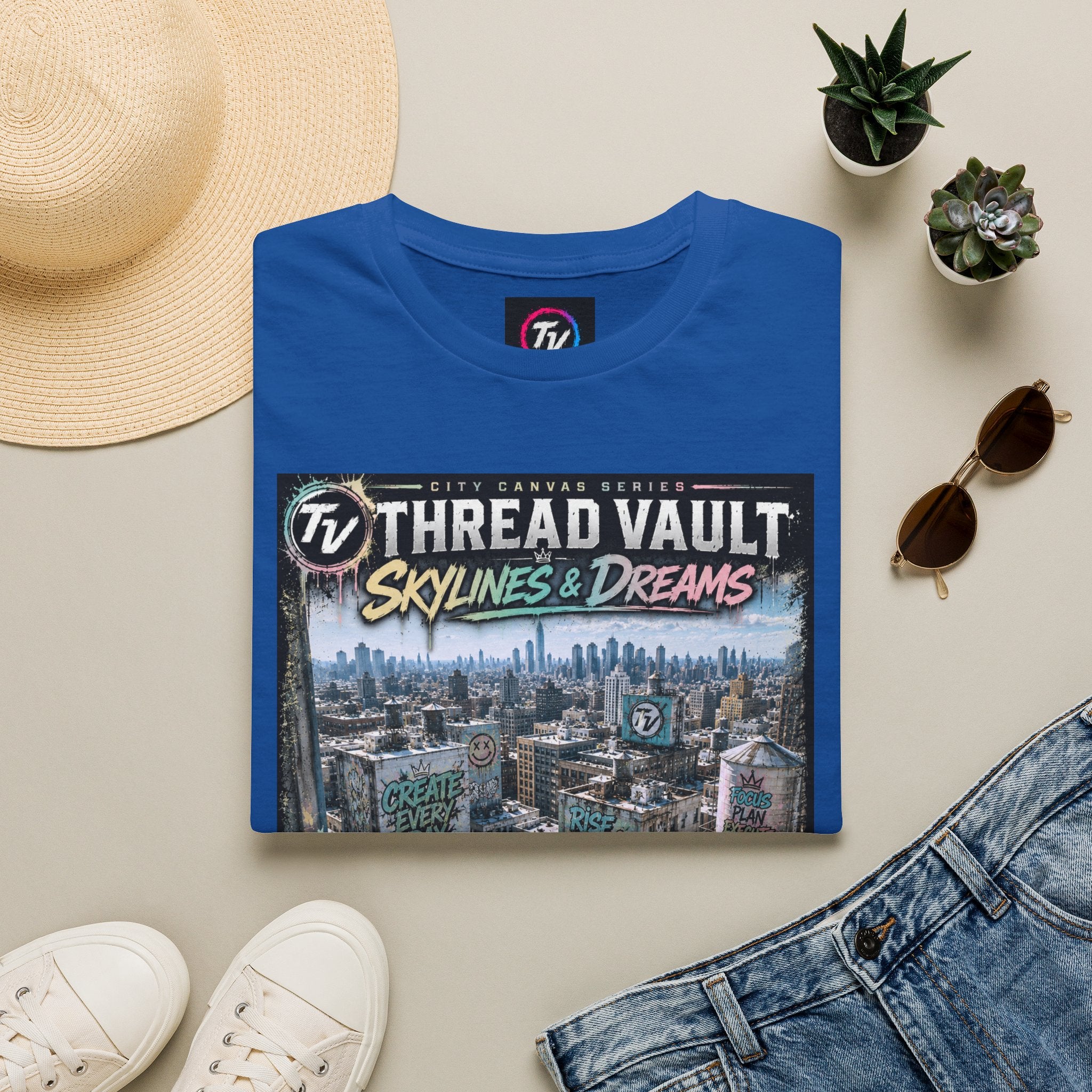 Skylines & Dreams | City Canvas Series | CVC-009 | Premium Graphic Tee