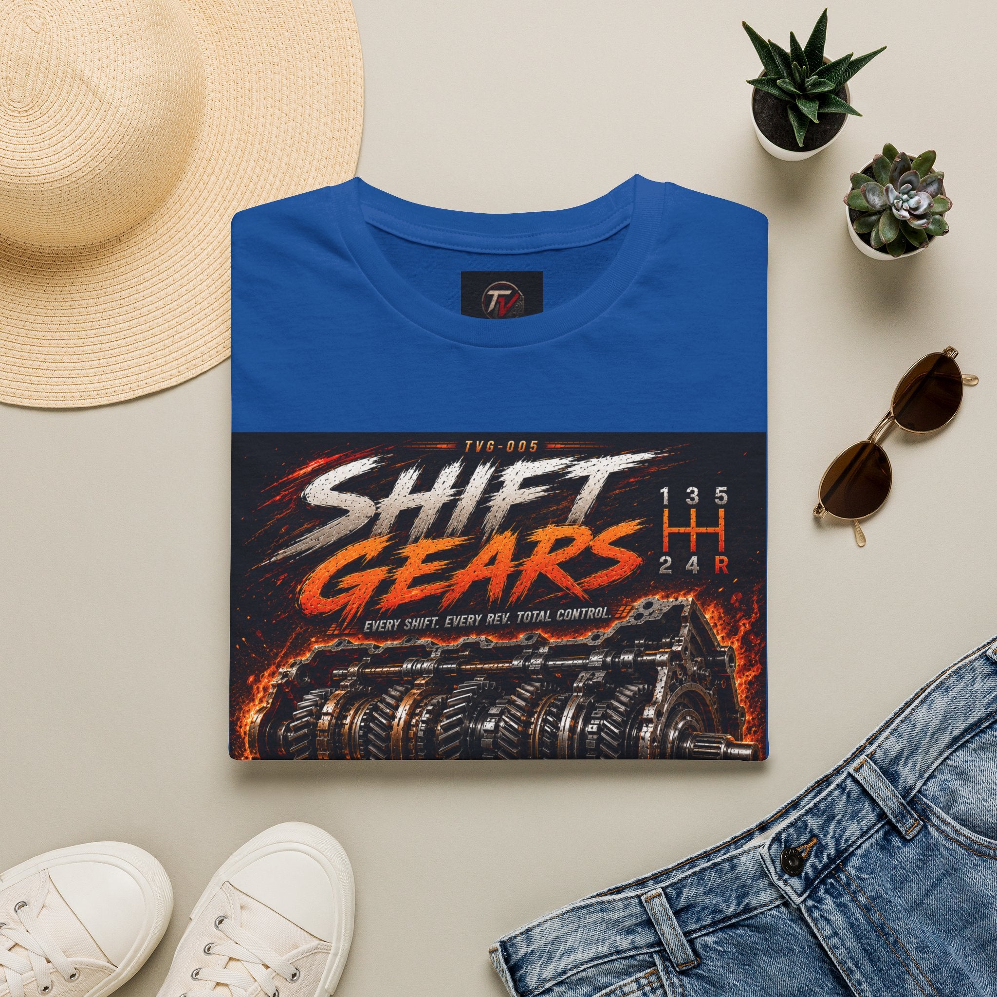 Shift Gears | Garage Series | TVG-005 | Premium Graphic Tee