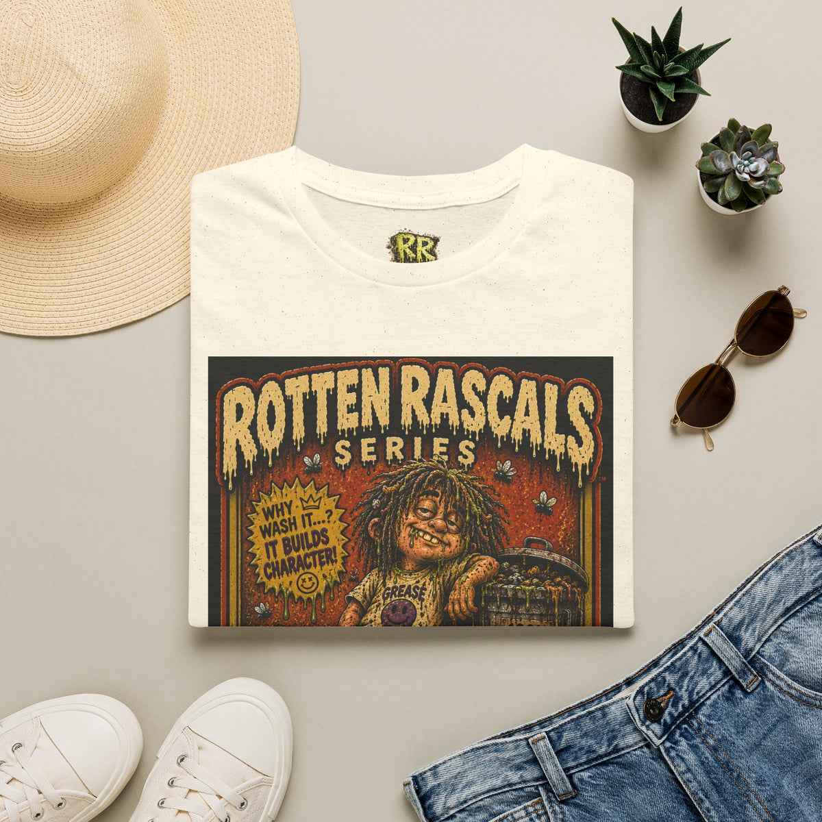 Greasy Greg | Rotten Rascals Series | RR-003 | Premium Graphic Tee
