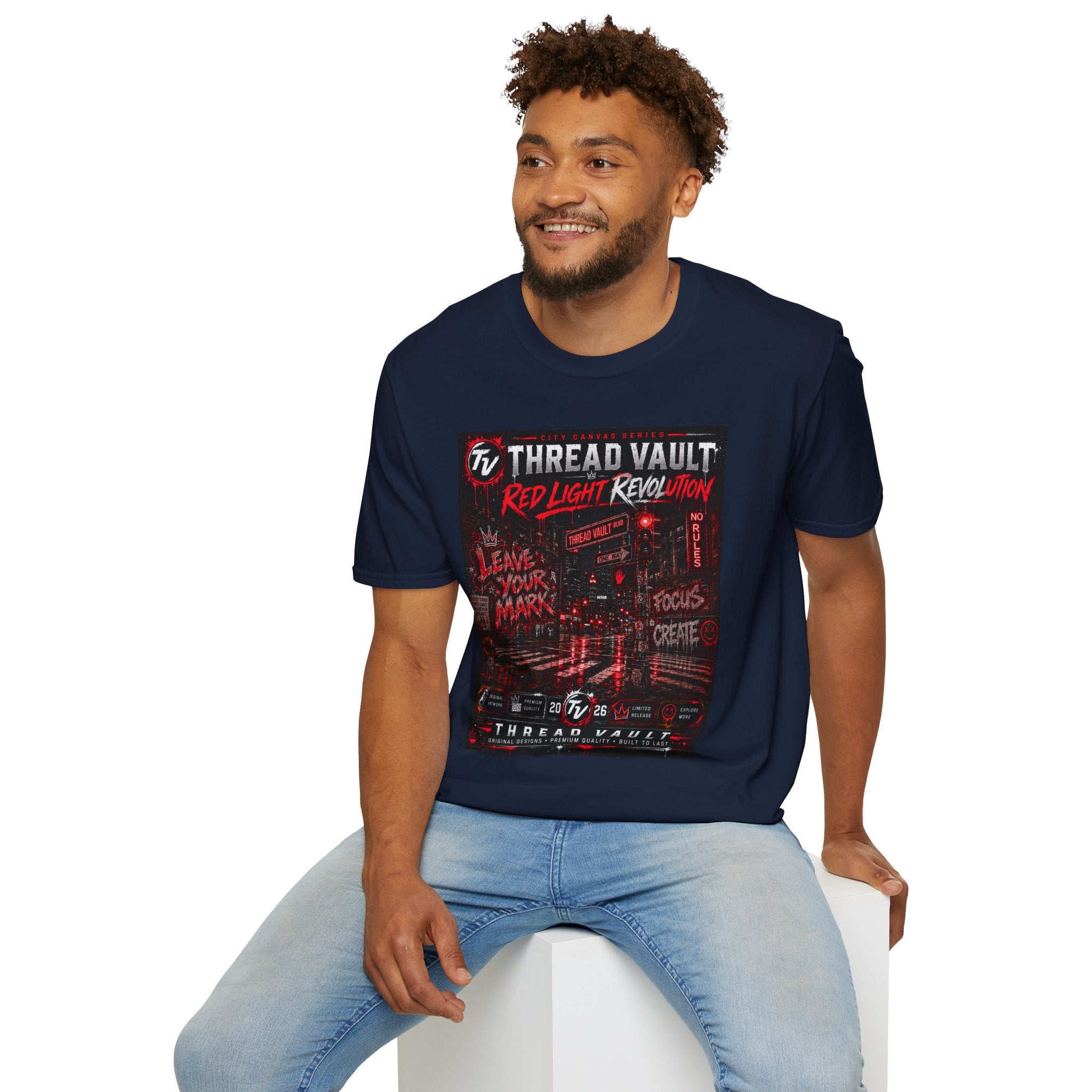 Red Light Revolution | City Canvas Series | CVC-007 | Premium Graphic Tee