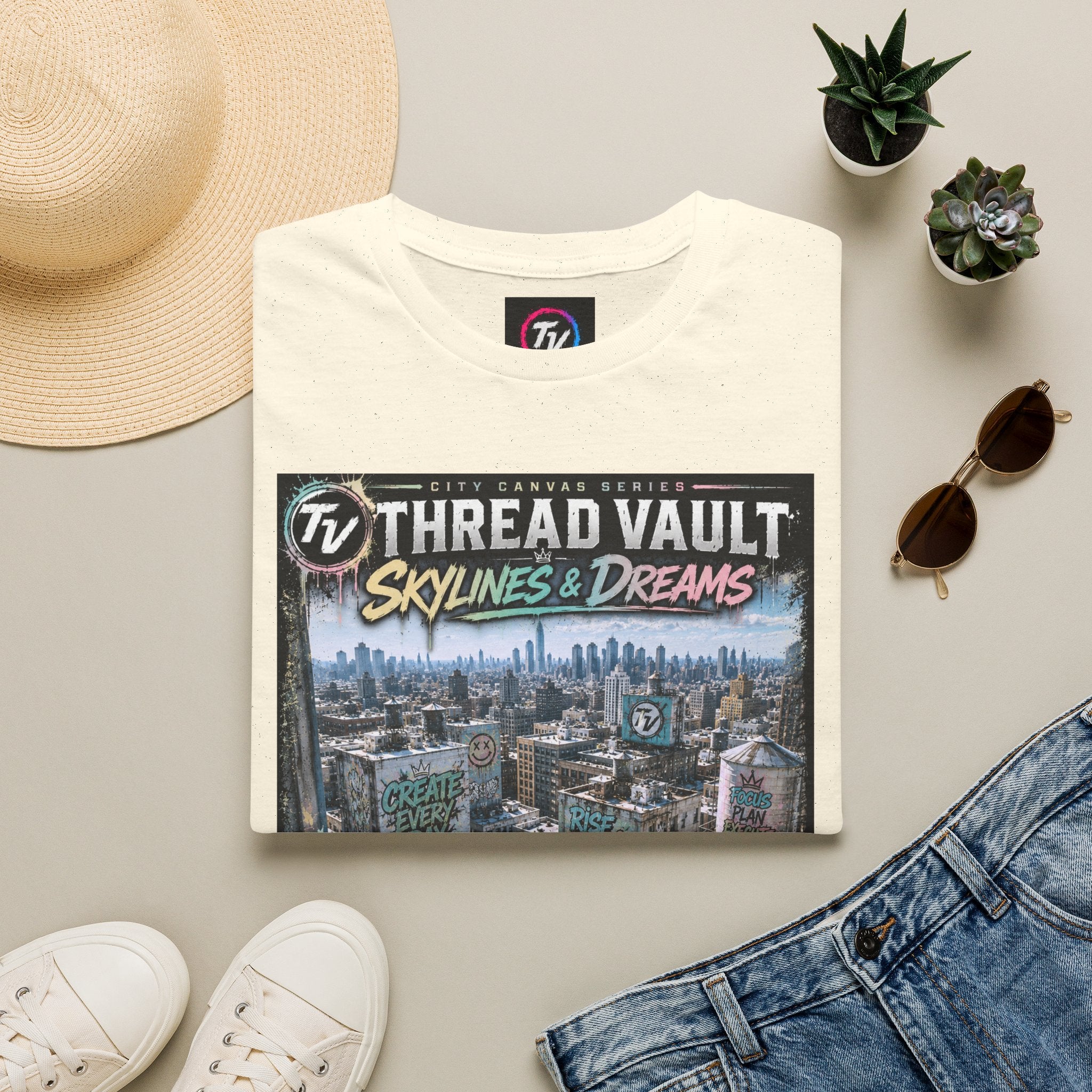Skylines & Dreams | City Canvas Series | CVC-009 | Premium Graphic Tee
