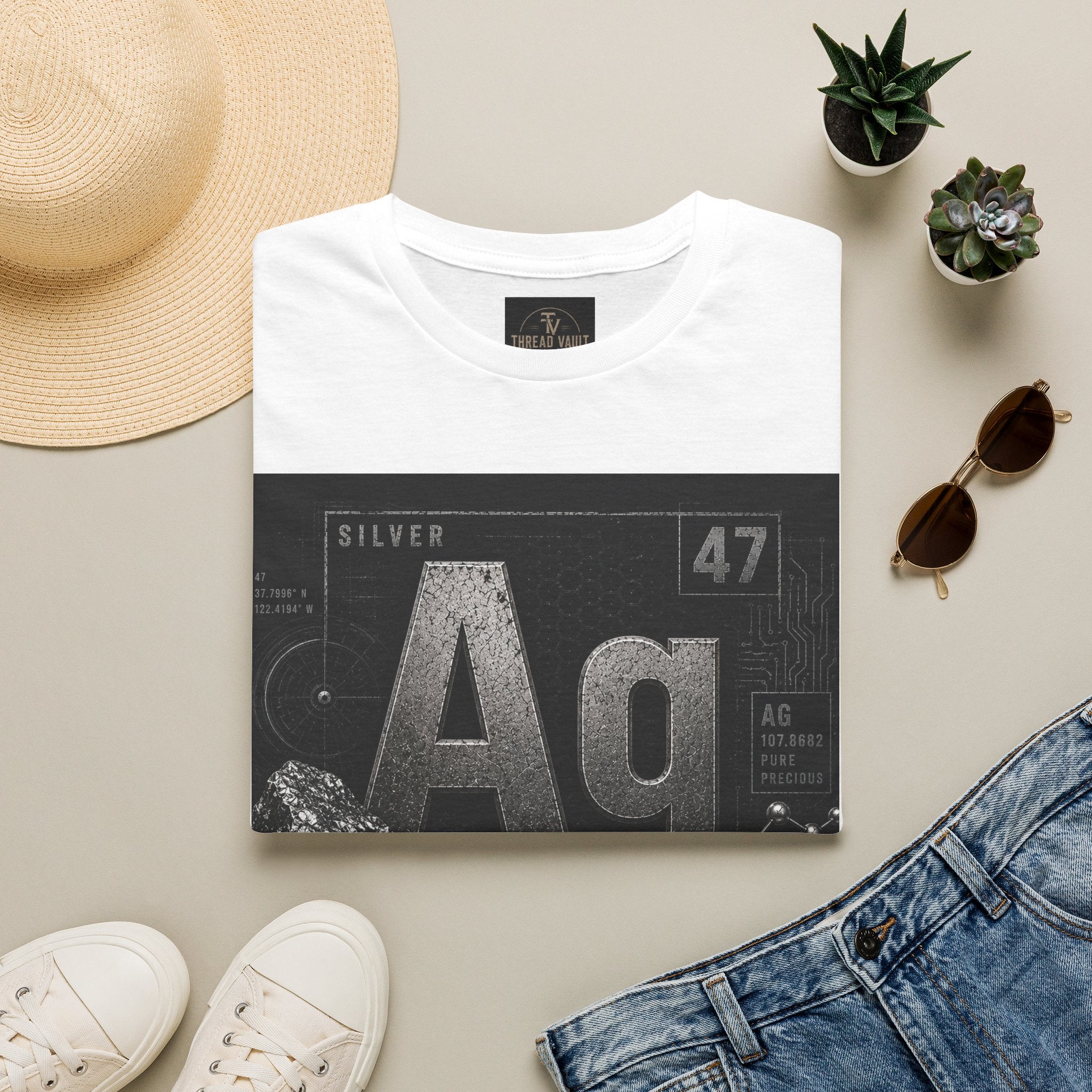 Silver | Element Series TVE-006 | Premium Graphic Tee