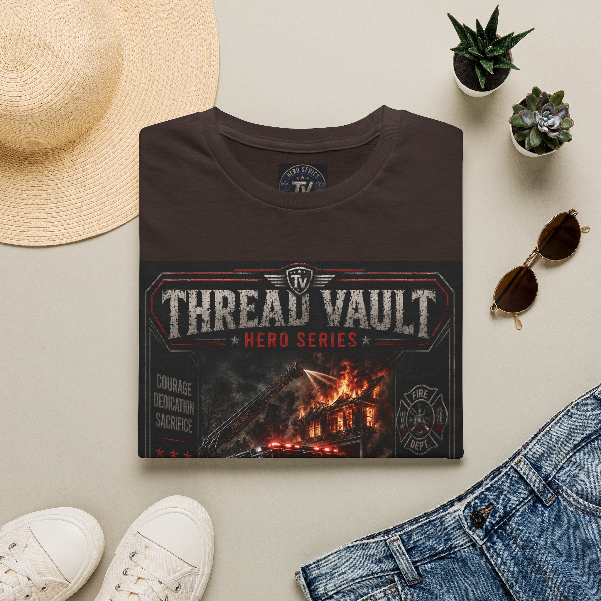 Into the Flames | Hero Series | TVHR-002 | Premium Graphic Tee