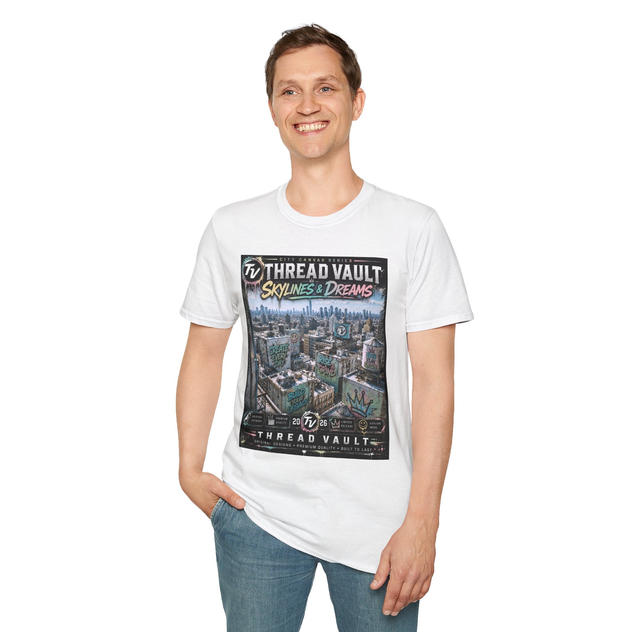 Skylines & Dreams | City Canvas Series | CVC-009 | Premium Graphic Tee