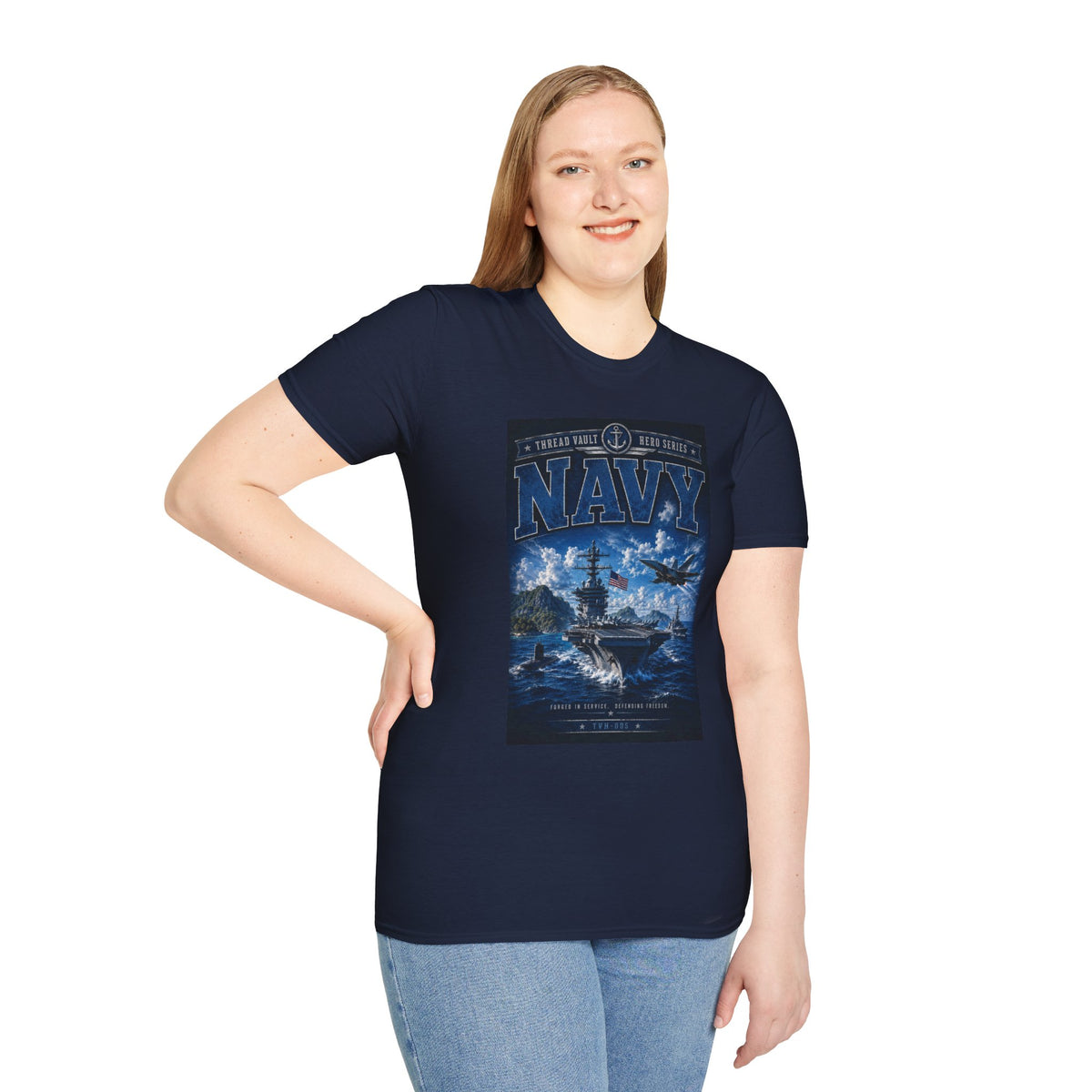 NAVY / HERO SERIES / TVH-005 / PREMIUM GRAPHIC TEE