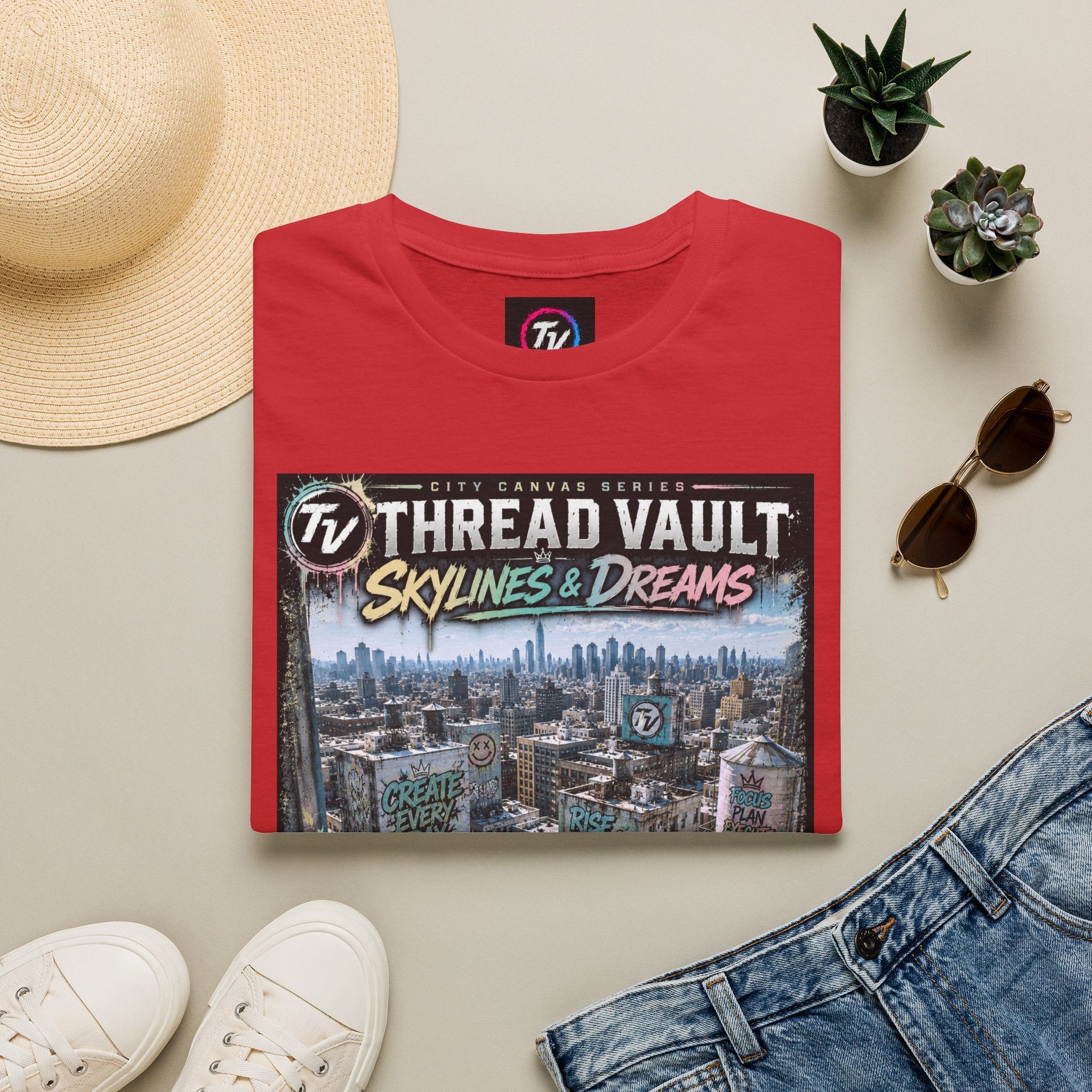Skylines & Dreams | City Canvas Series | CVC-009 | Premium Graphic Tee