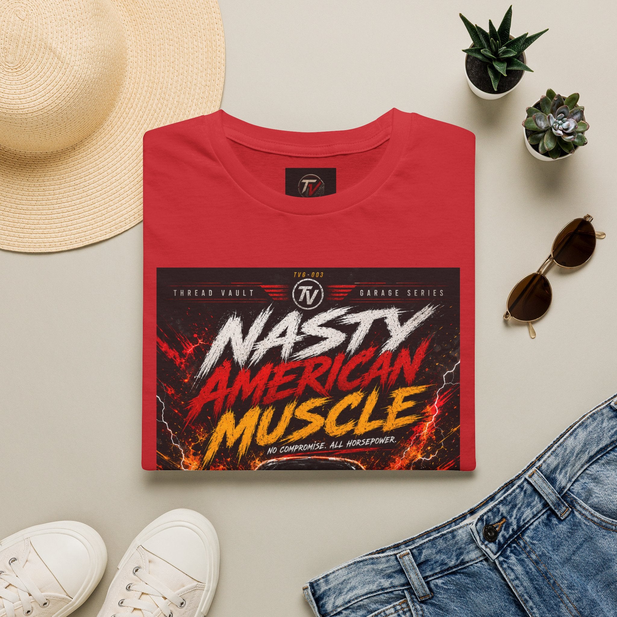 Nasty American Muscle | Garage Series TVG-003 | Premium Graphic Tee