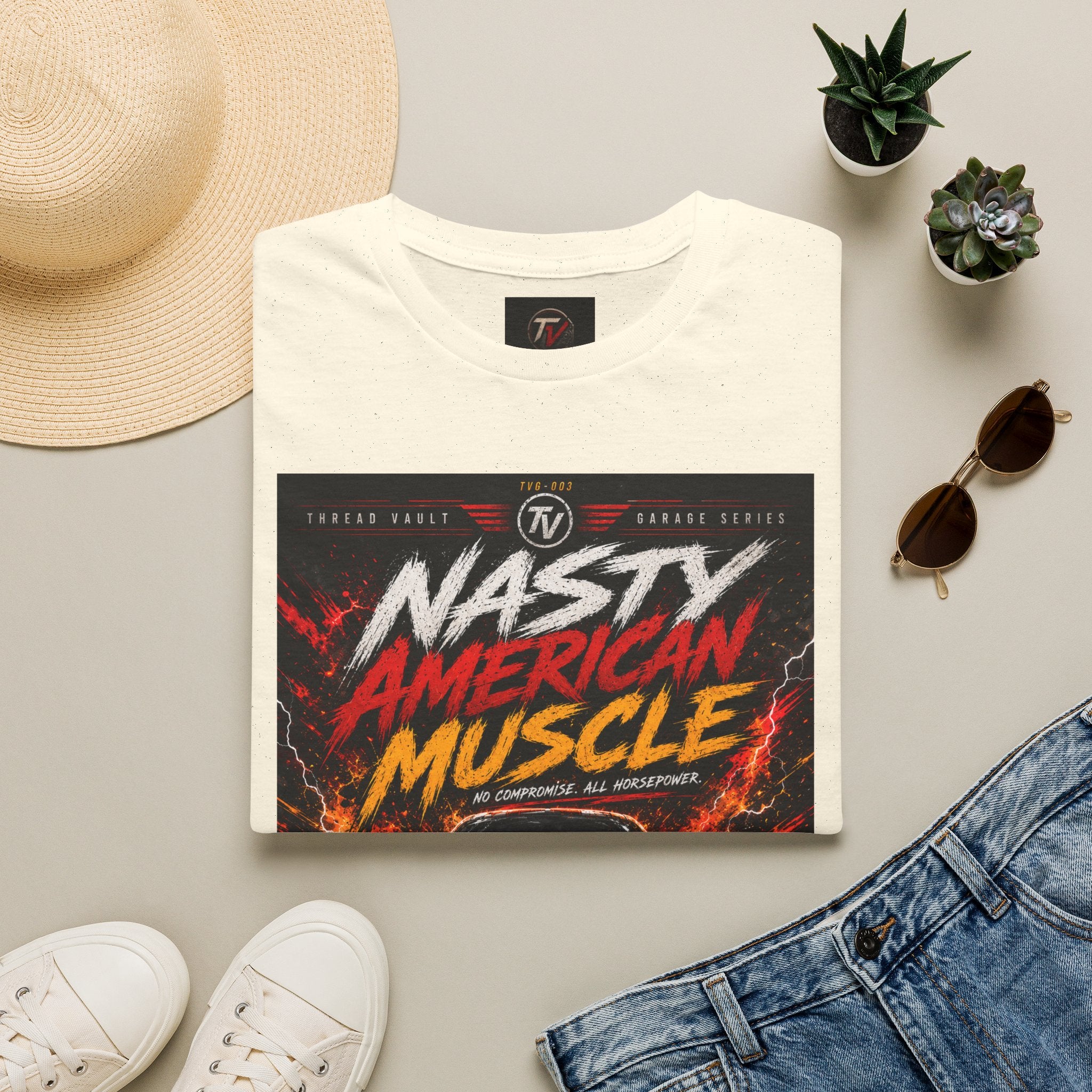 Nasty American Muscle | Garage Series TVG-003 | Premium Graphic Tee