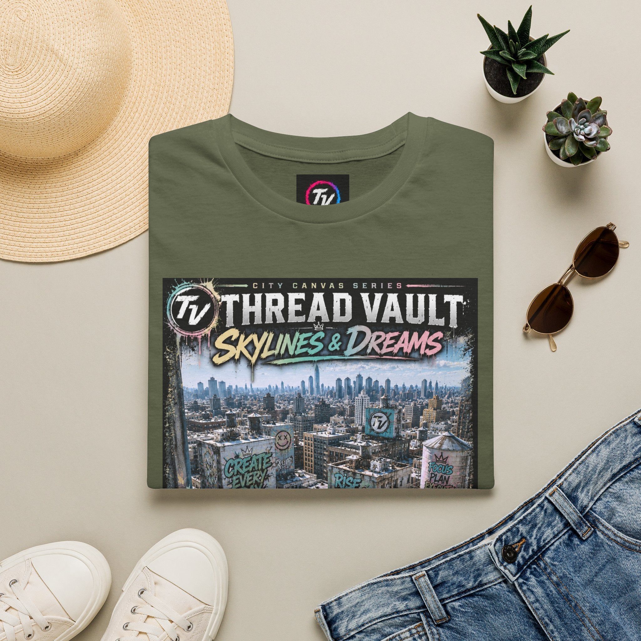 Skylines & Dreams | City Canvas Series | CVC-009 | Premium Graphic Tee