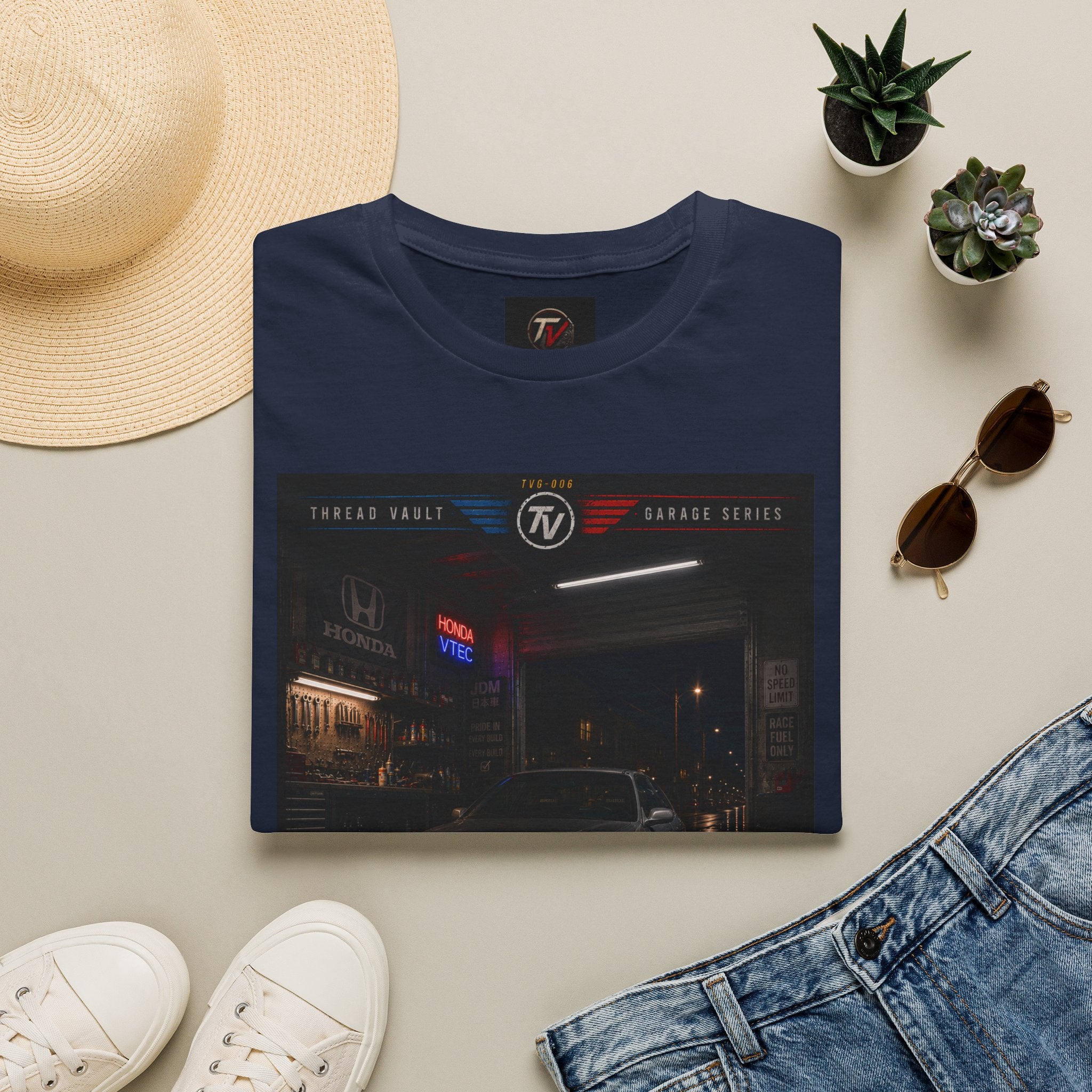 True Racers Come Out at Night | Garage Series | TVG-006 | Premium Graphic Tee