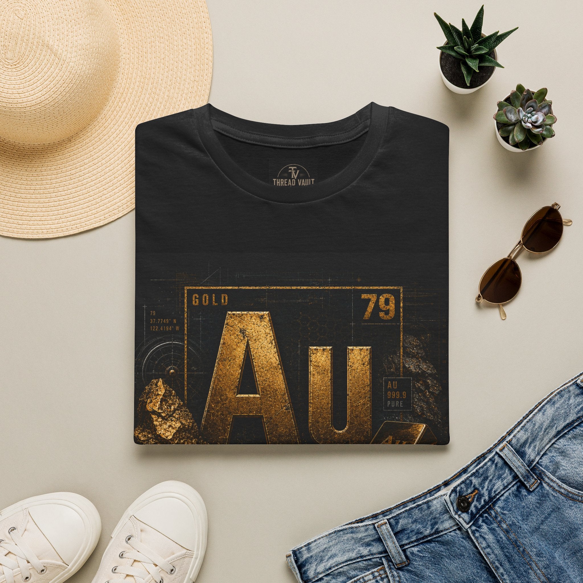 Gold | Element Series TVE-004 | Premium Graphic Tee