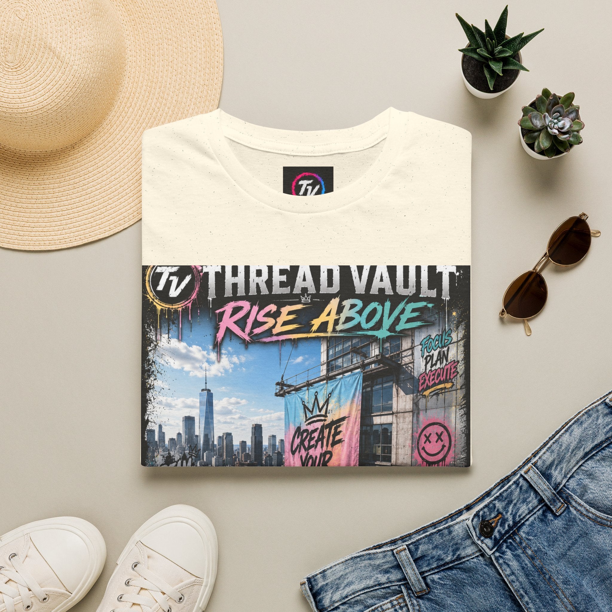 Rise Above | City Canvas Series | CVC-008 | Premium Graphic Tee
