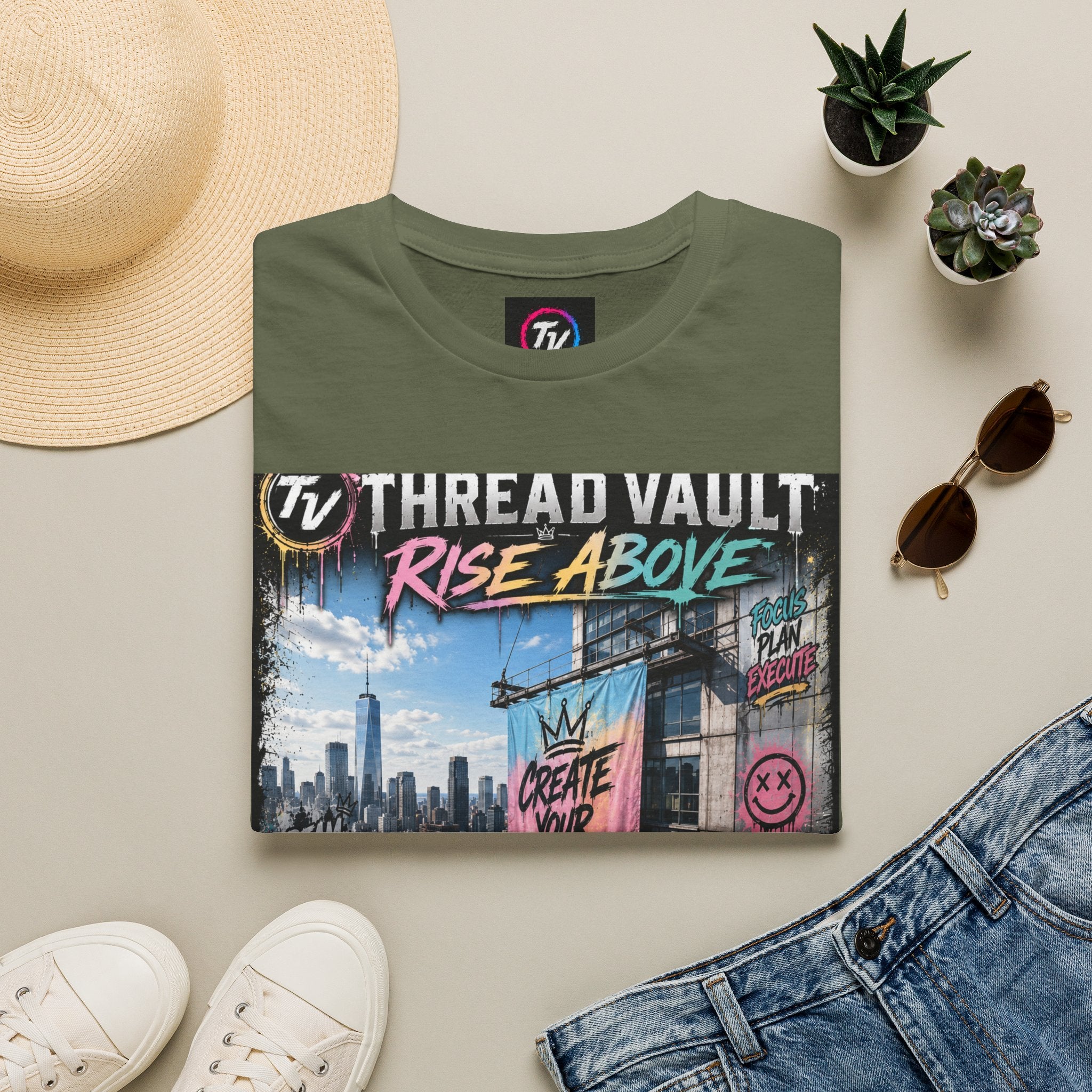 Rise Above | City Canvas Series | CVC-008 | Premium Graphic Tee