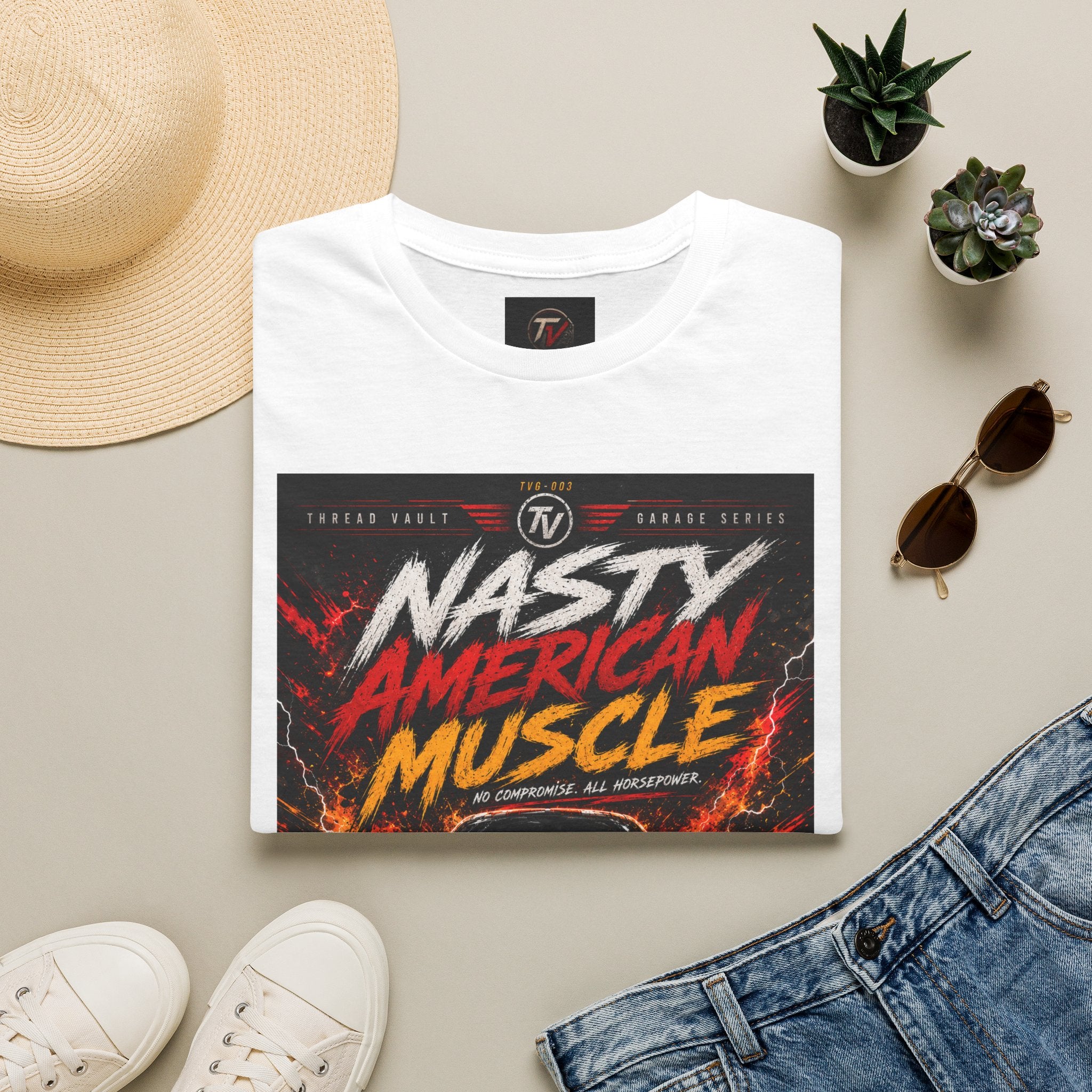 Nasty American Muscle | Garage Series TVG-003 | Premium Graphic Tee