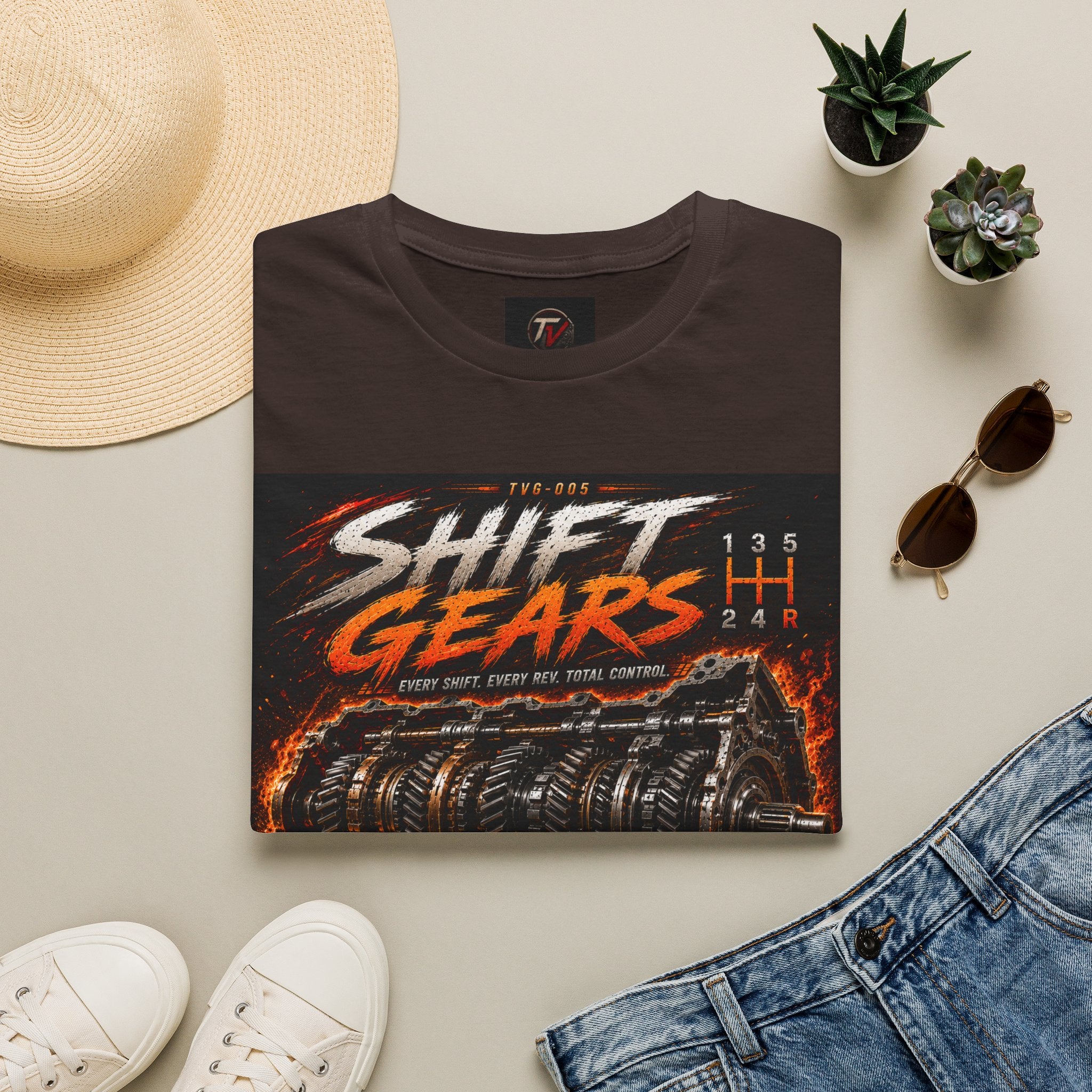 Shift Gears | Garage Series | TVG-005 | Premium Graphic Tee