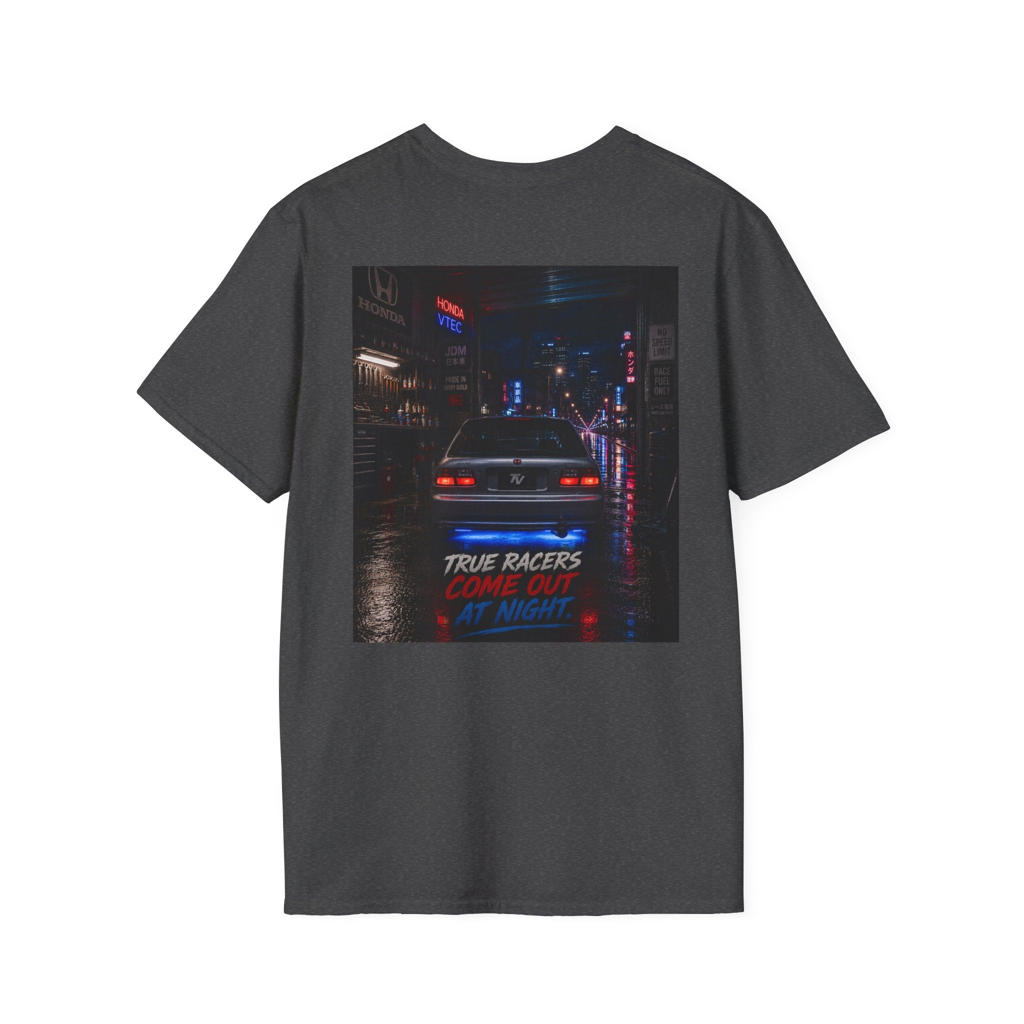 True Racers Come Out at Night | Garage Series | TVG-006 | Premium Graphic Tee