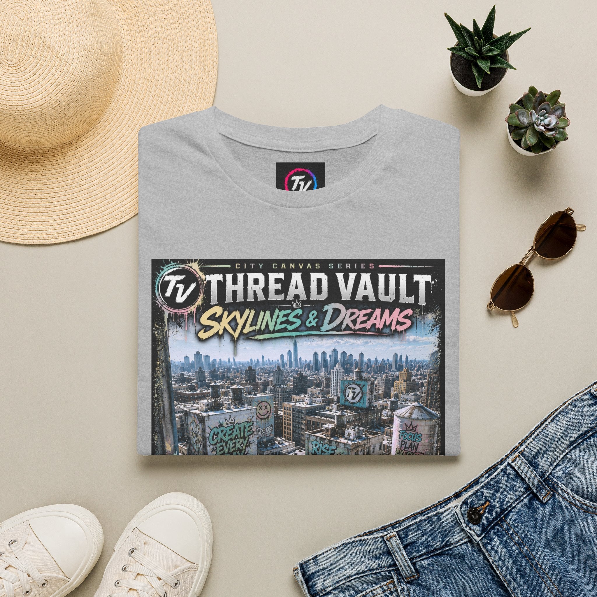 Skylines & Dreams | City Canvas Series | CVC-009 | Premium Graphic Tee