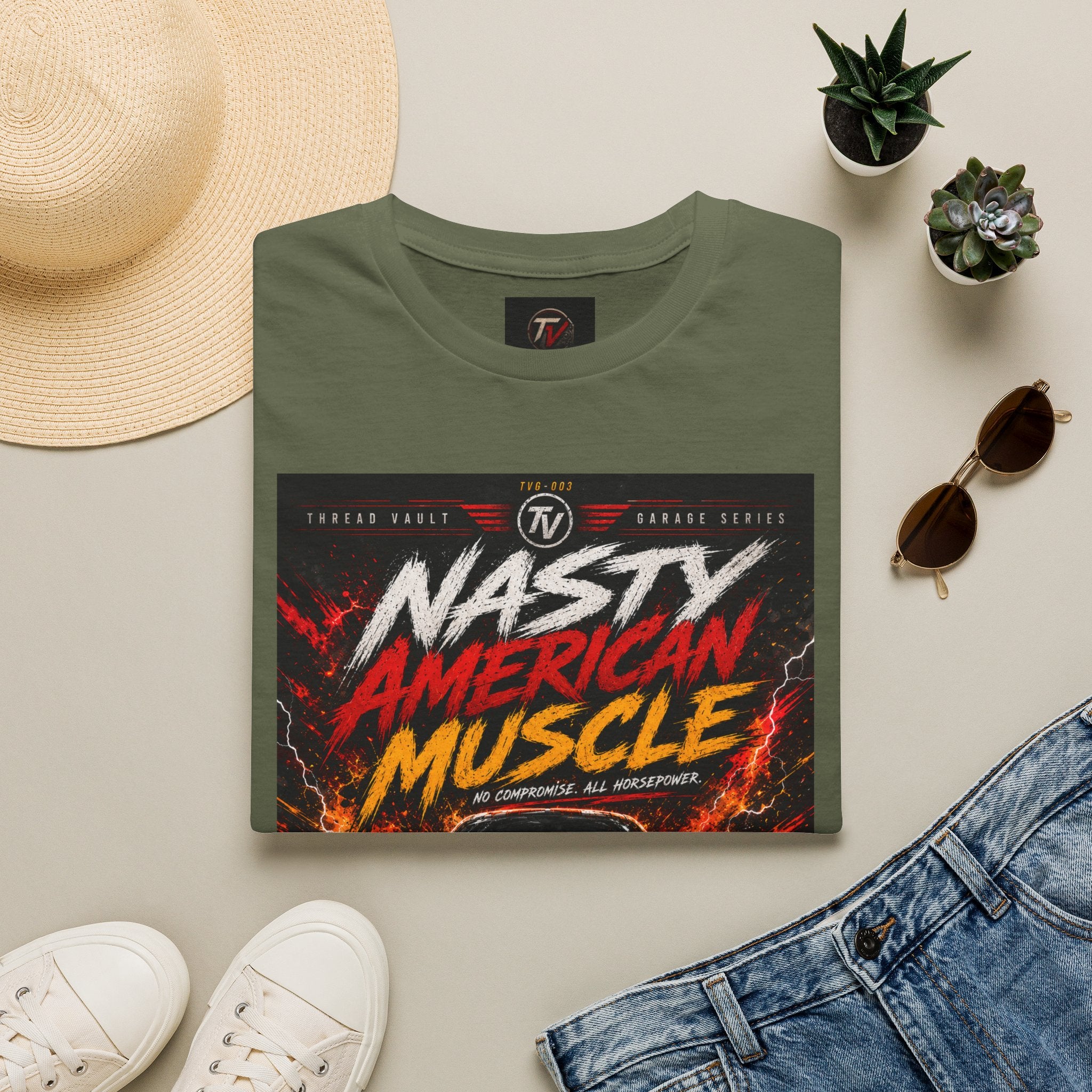 Nasty American Muscle | Garage Series TVG-003 | Premium Graphic Tee