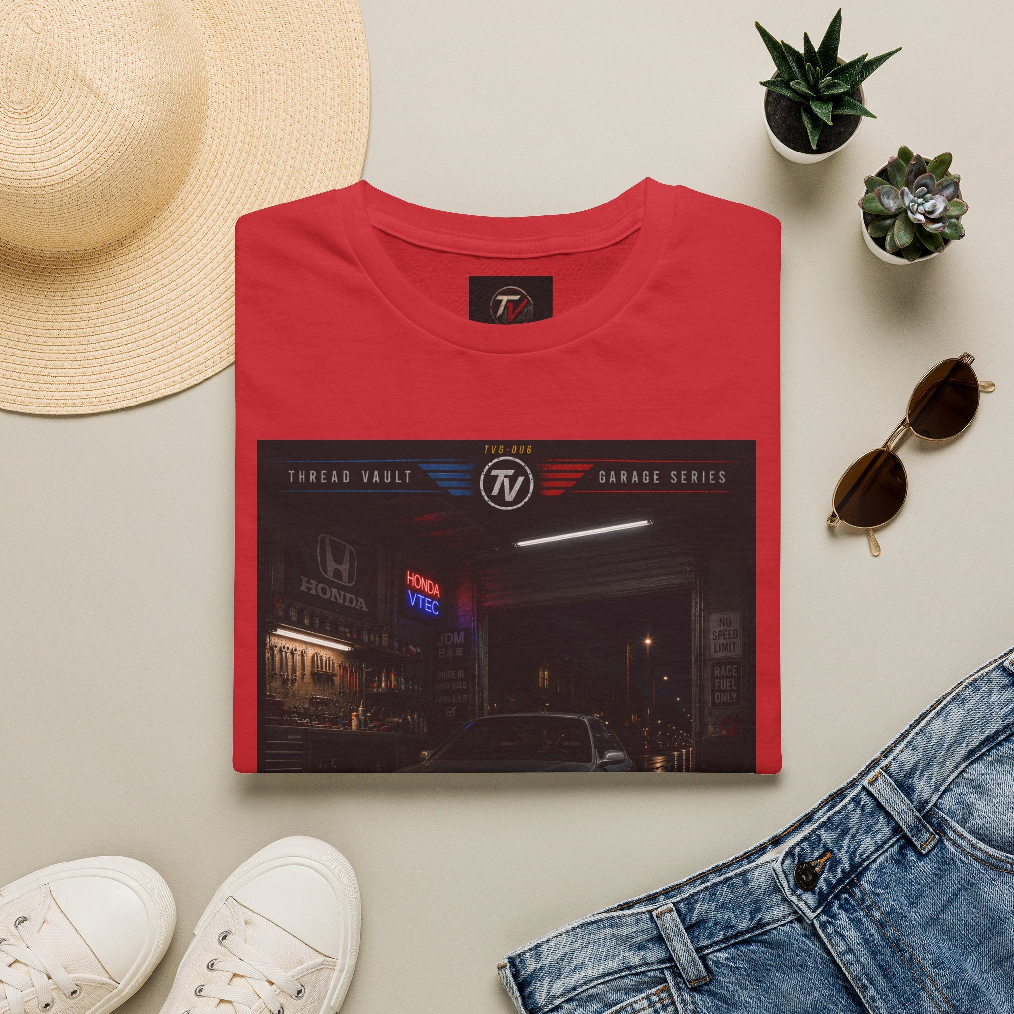 True Racers Come Out at Night | Garage Series | TVG-006 | Premium Graphic Tee