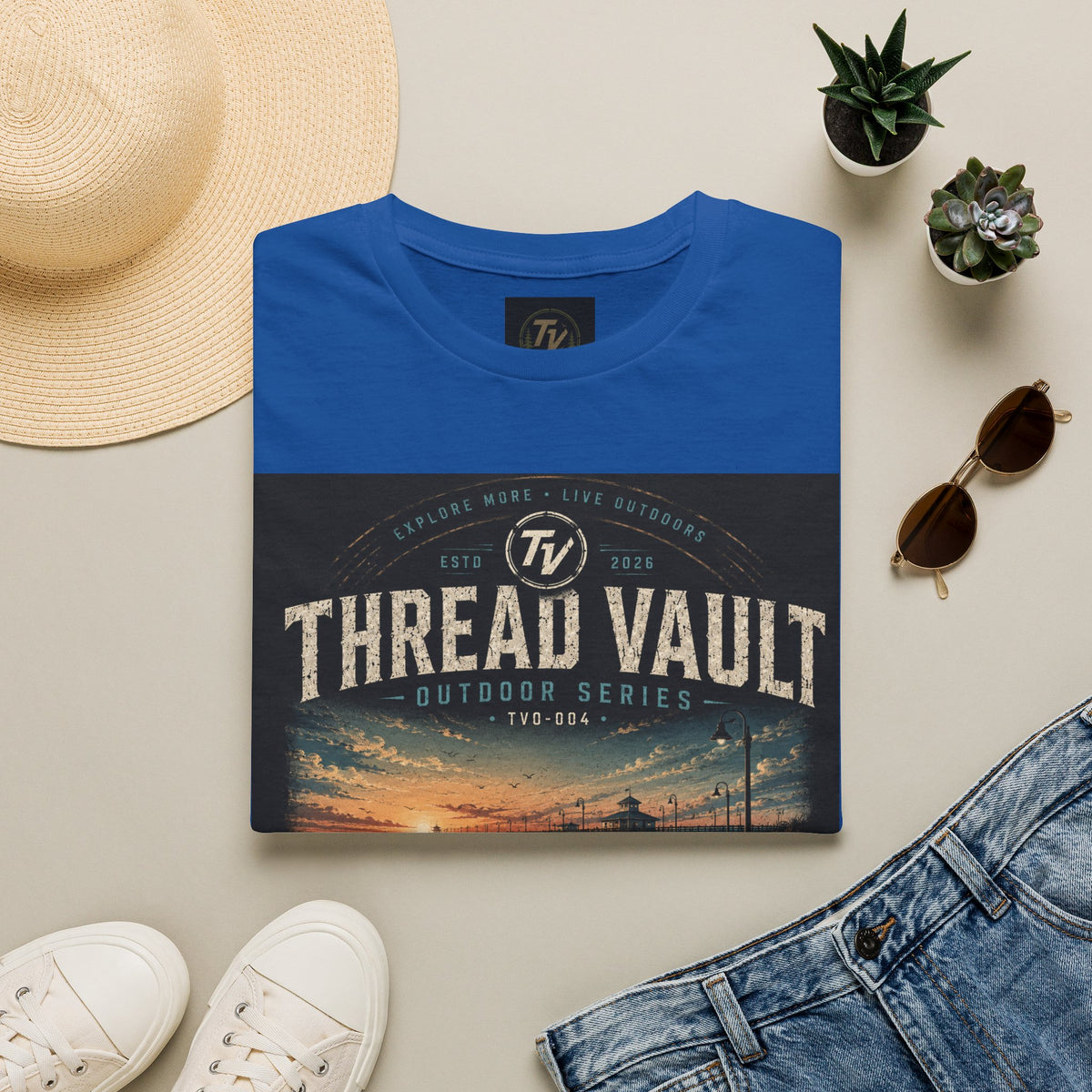 Boardwalk Sunset | Outdoor Series | TVO-004 | Premium Graphic Tee