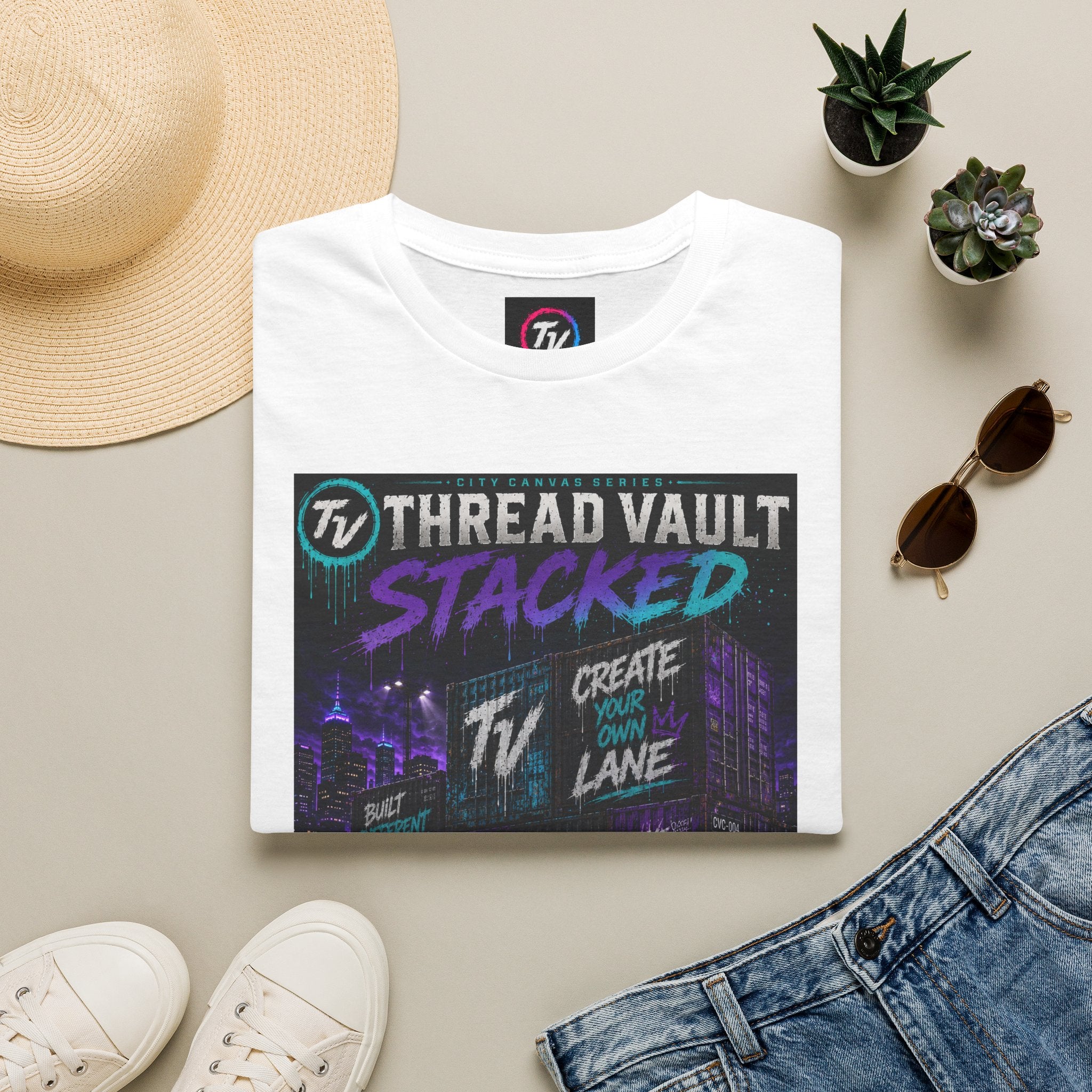 Stacked | City Canvas Series | CVC-004 | Premium Graphic Tee