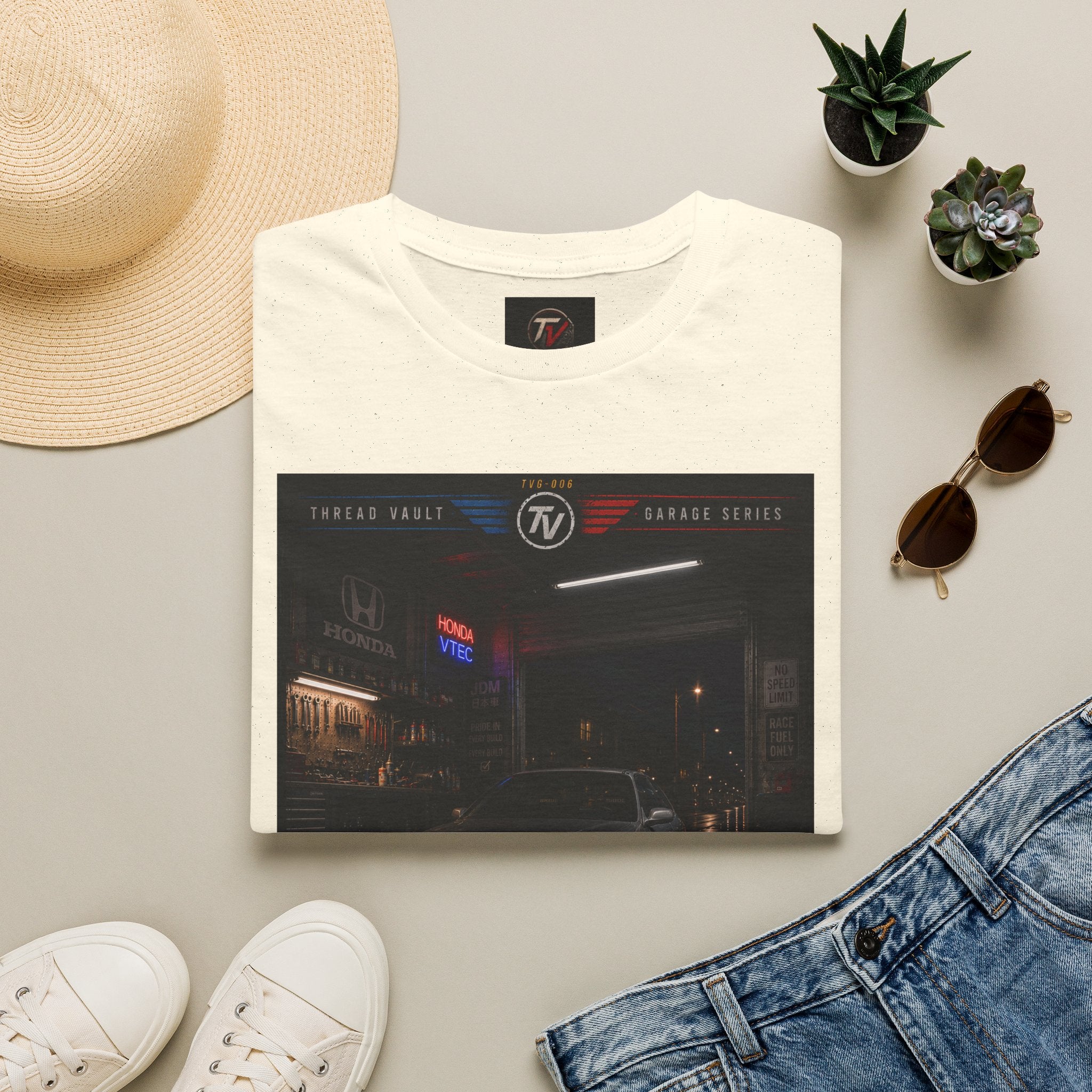 True Racers Come Out at Night | Garage Series | TVG-006 | Premium Graphic Tee