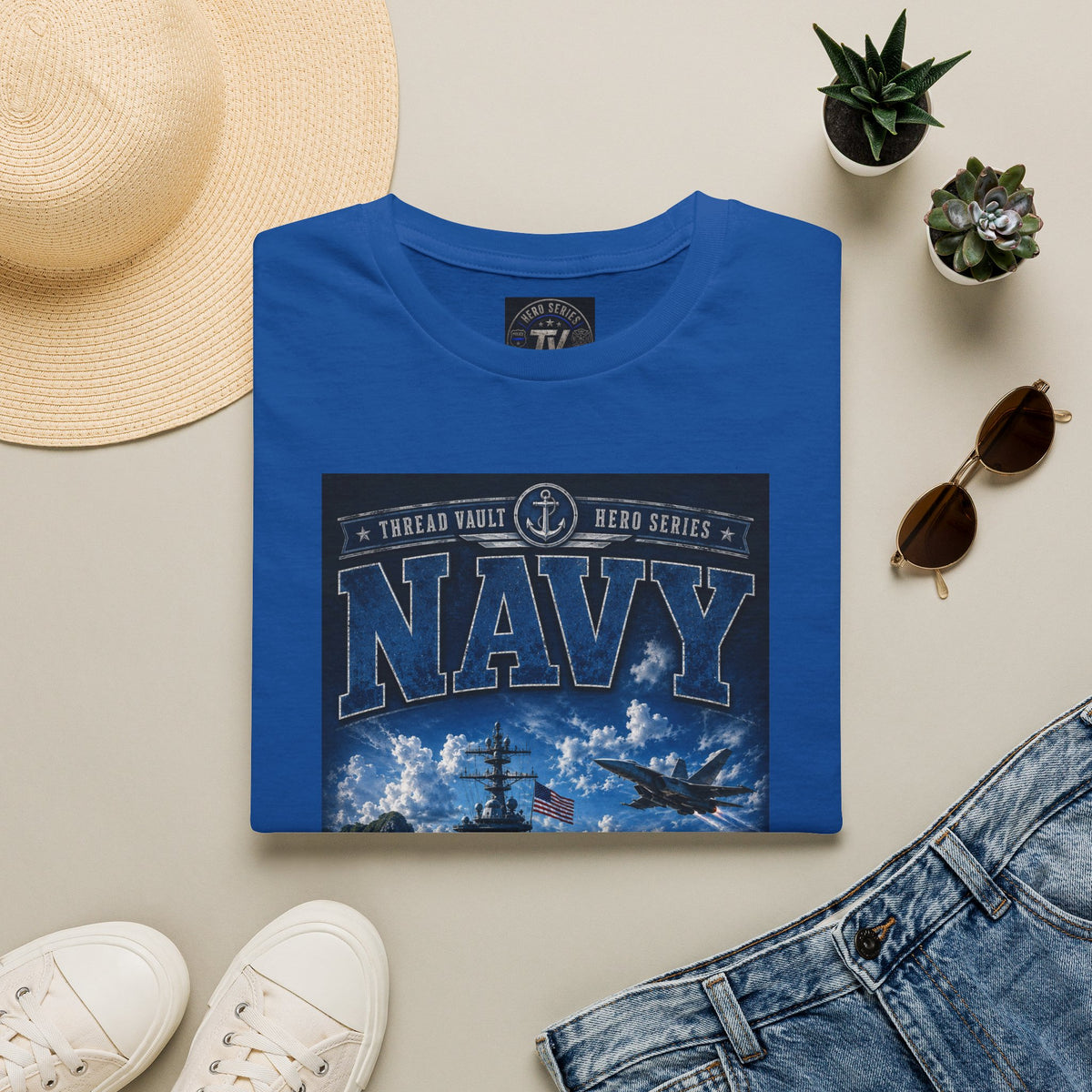 NAVY / HERO SERIES / TVH-005 / PREMIUM GRAPHIC TEE