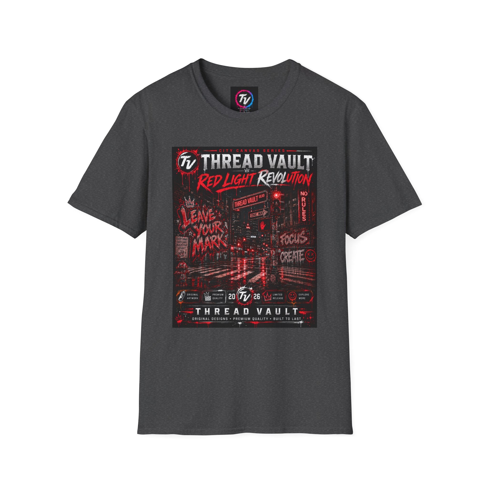 Red Light Revolution | City Canvas Series | CVC-007 | Premium Graphic Tee