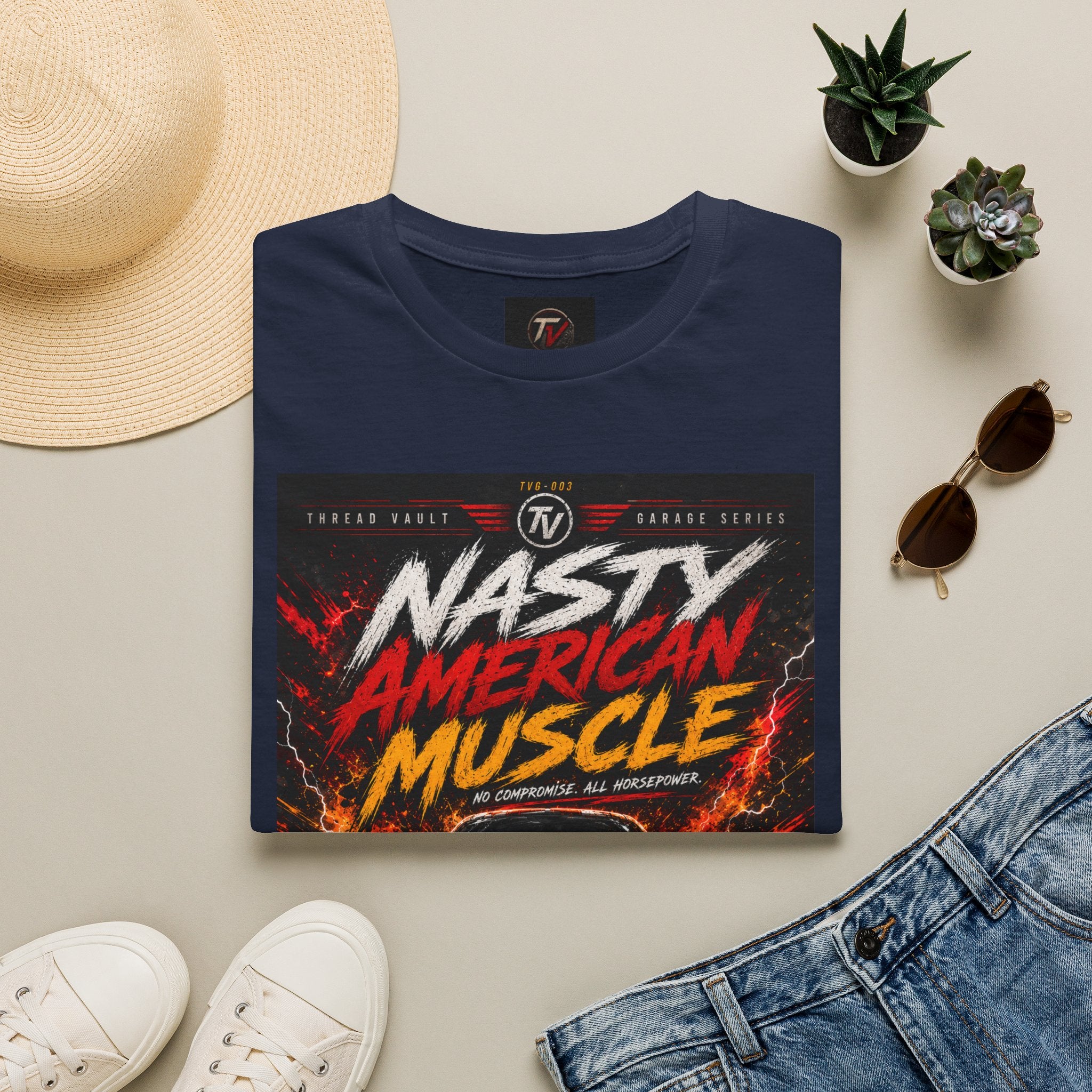 Nasty American Muscle | Garage Series TVG-003 | Premium Graphic Tee