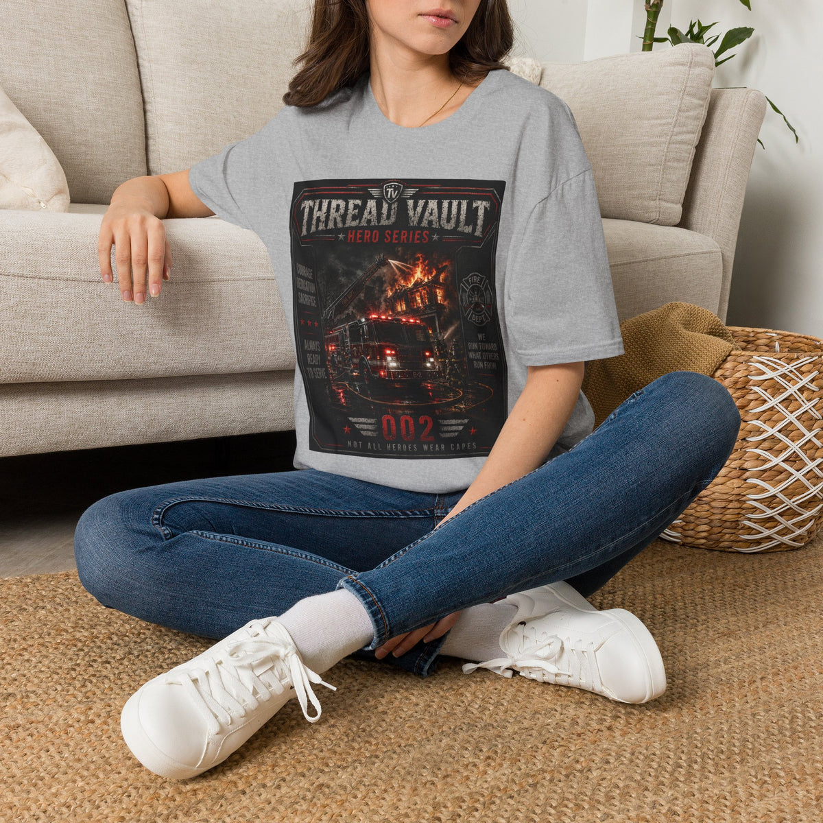 Into the Flames | Hero Series | TVHR-002 | Premium Graphic Tee