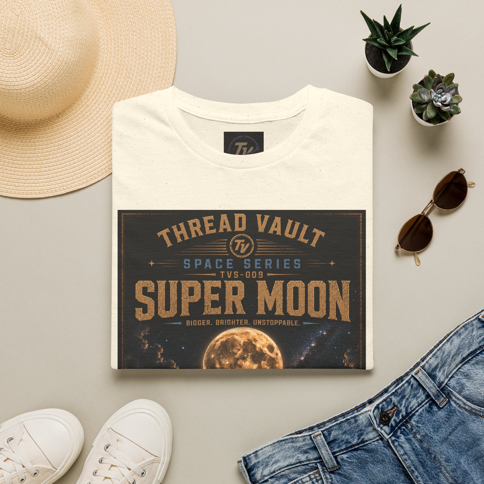 Super Moon | Space Series | TVS-009 | Premium Graphic Tee