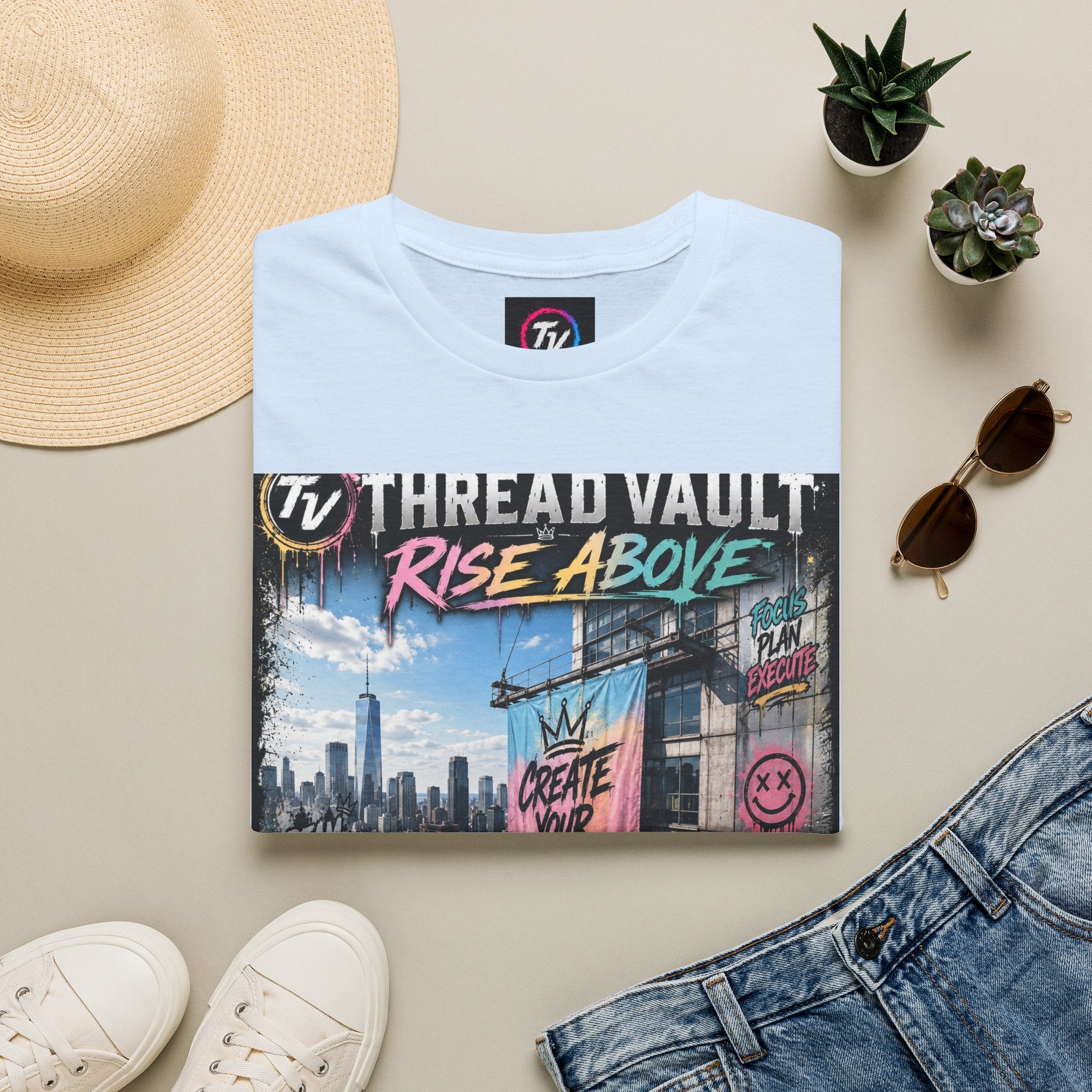 Rise Above | City Canvas Series | CVC-008 | Premium Graphic Tee