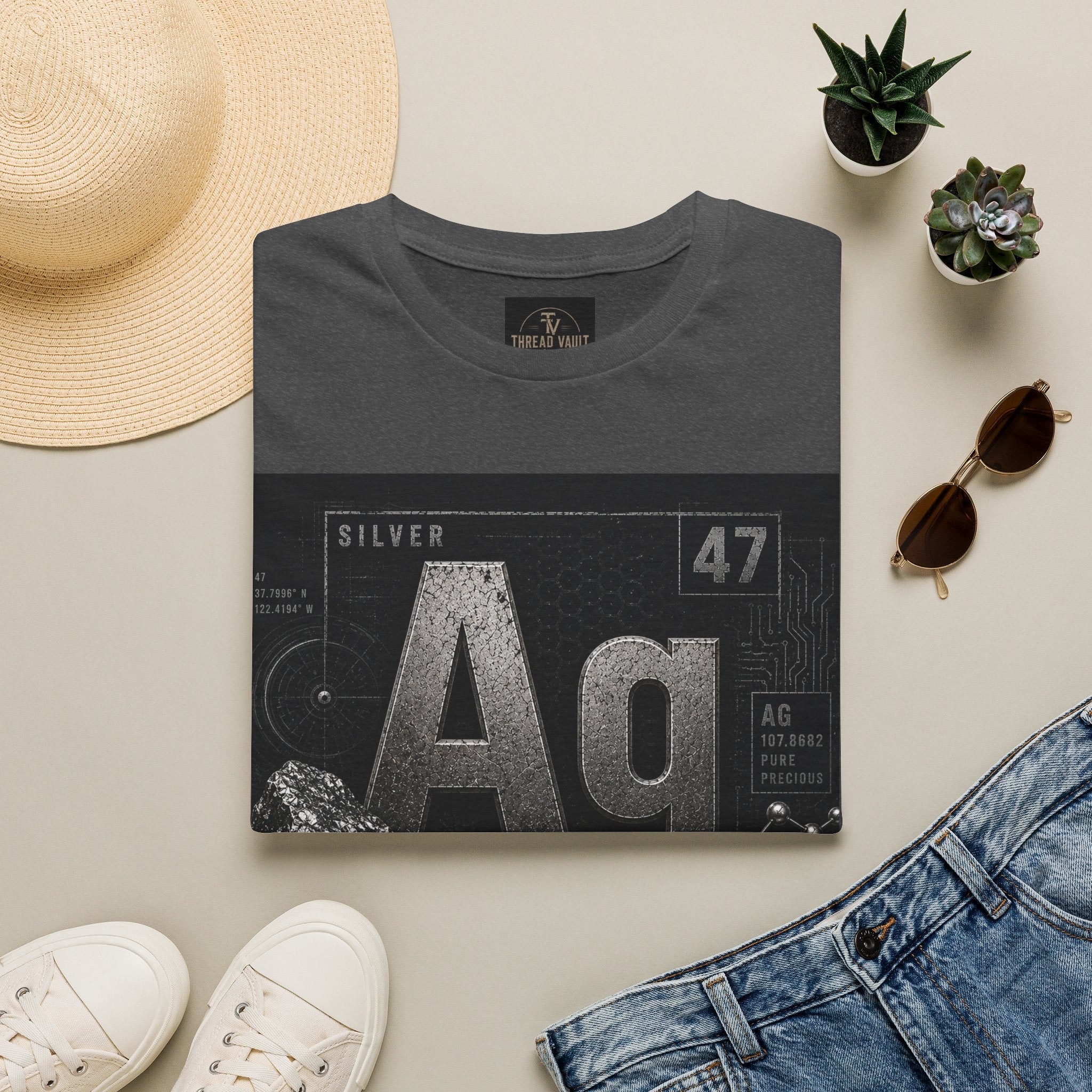 Silver | Element Series TVE-006 | Premium Graphic Tee