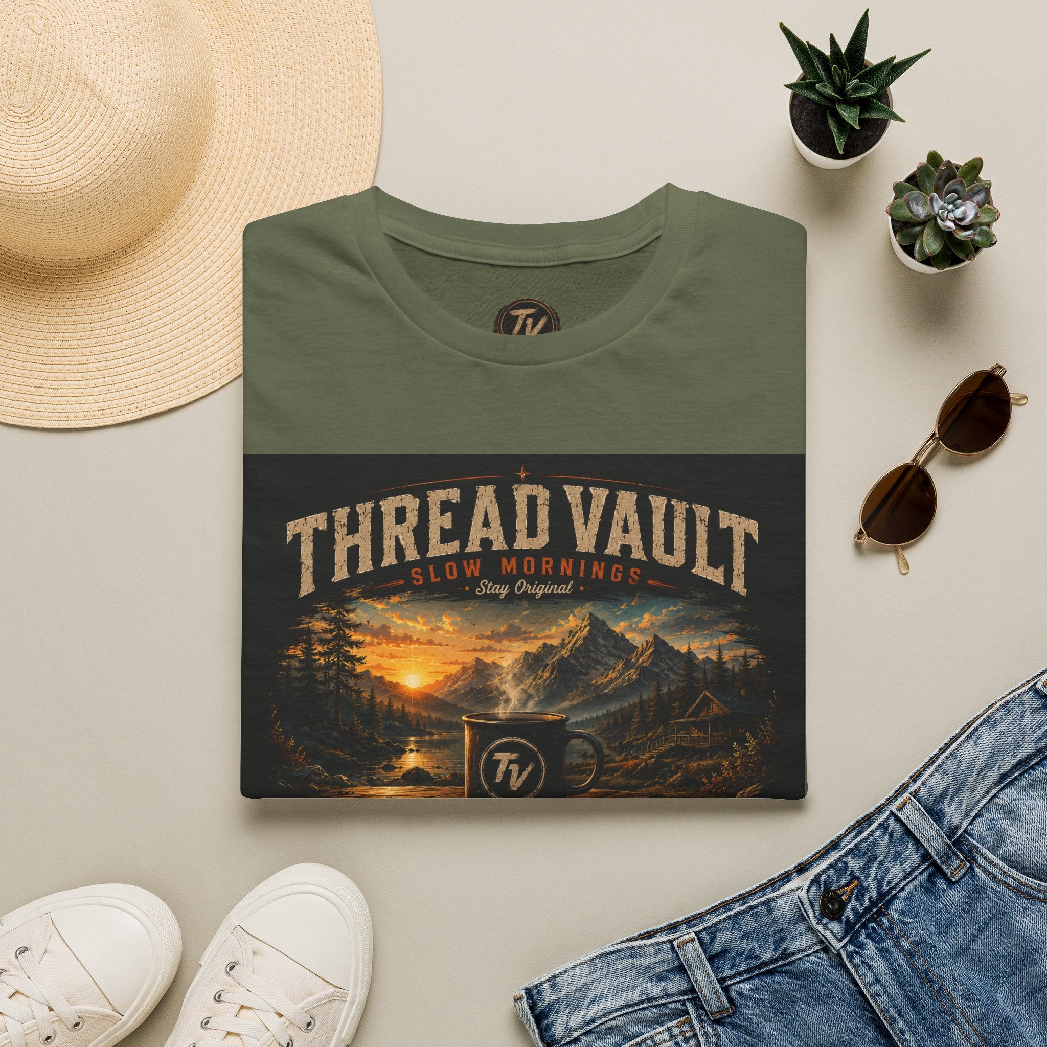 Slow Mornings | Signature Series | TVC-003 | Premium Graphic Tee