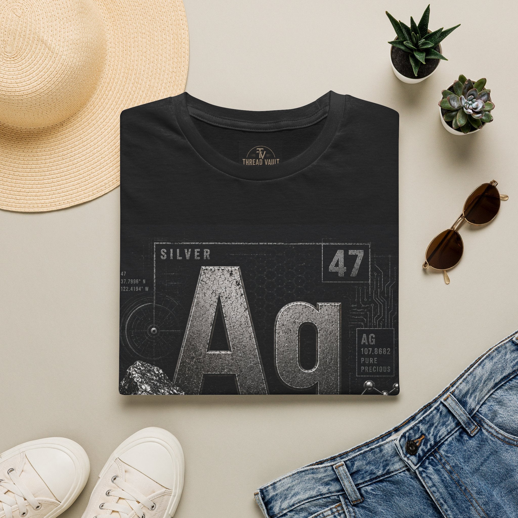 Silver | Element Series TVE-006 | Premium Graphic Tee