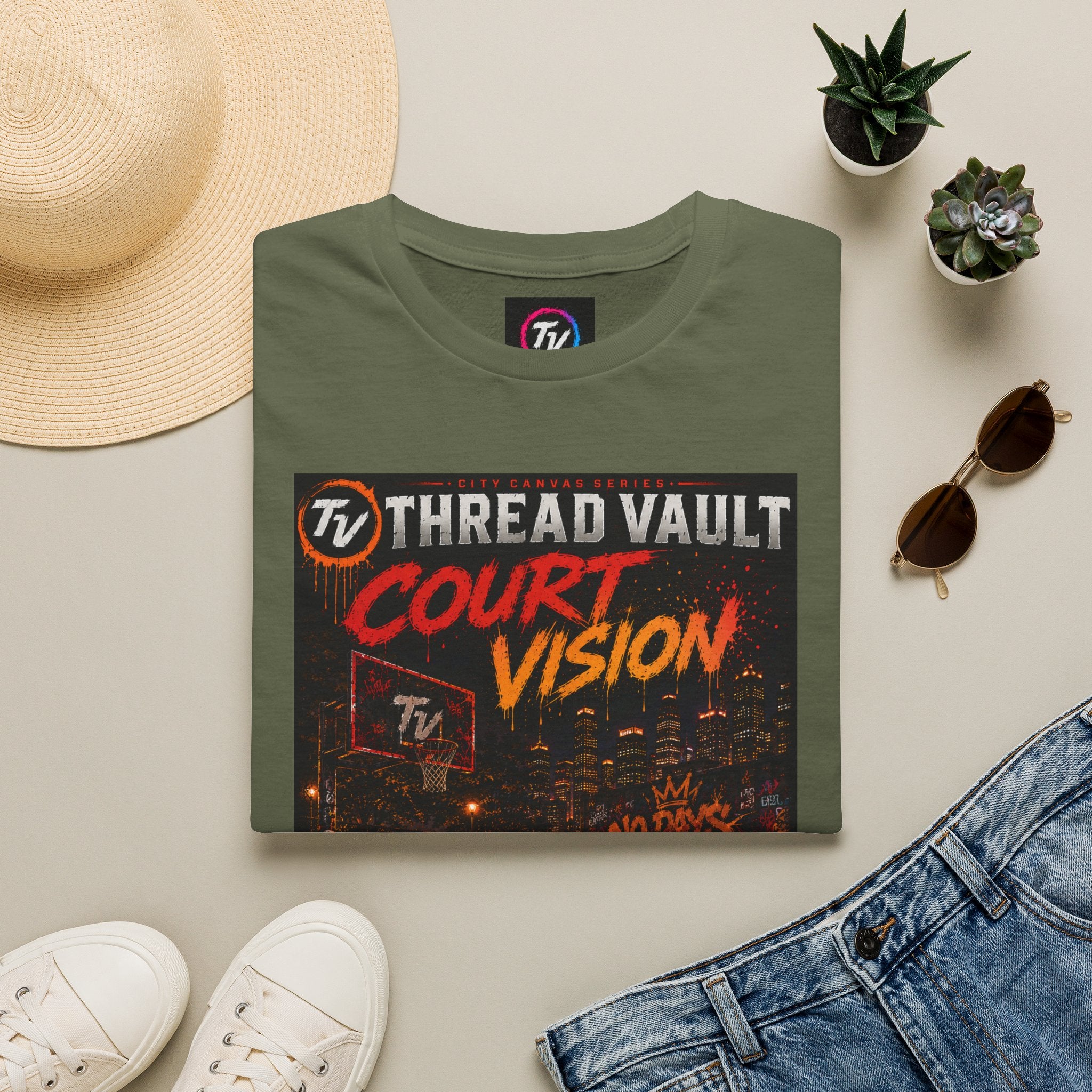Court Vision | City Canvas Series | CVC-005 | Premium Graphic Tee