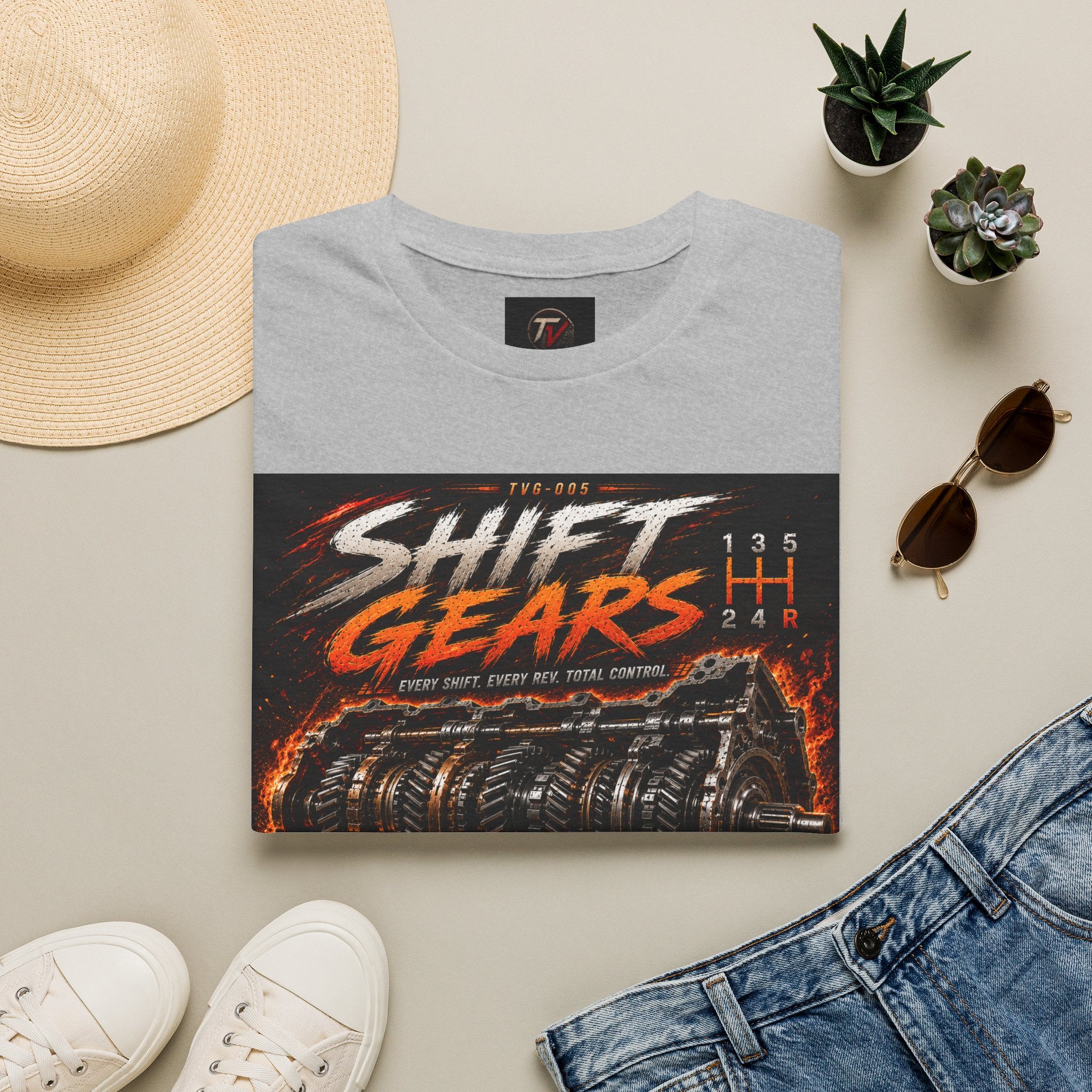 Shift Gears | Garage Series | TVG-005 | Premium Graphic Tee